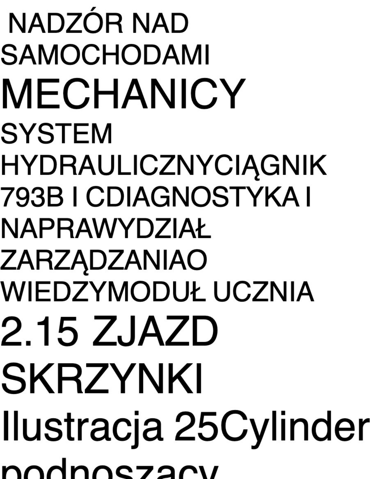 Sample 7 of Caterpillar Podręcznik Systemu Hydraulicznego Ciężarówki 793B 793C Caterpillar Technical Manual [PDF]