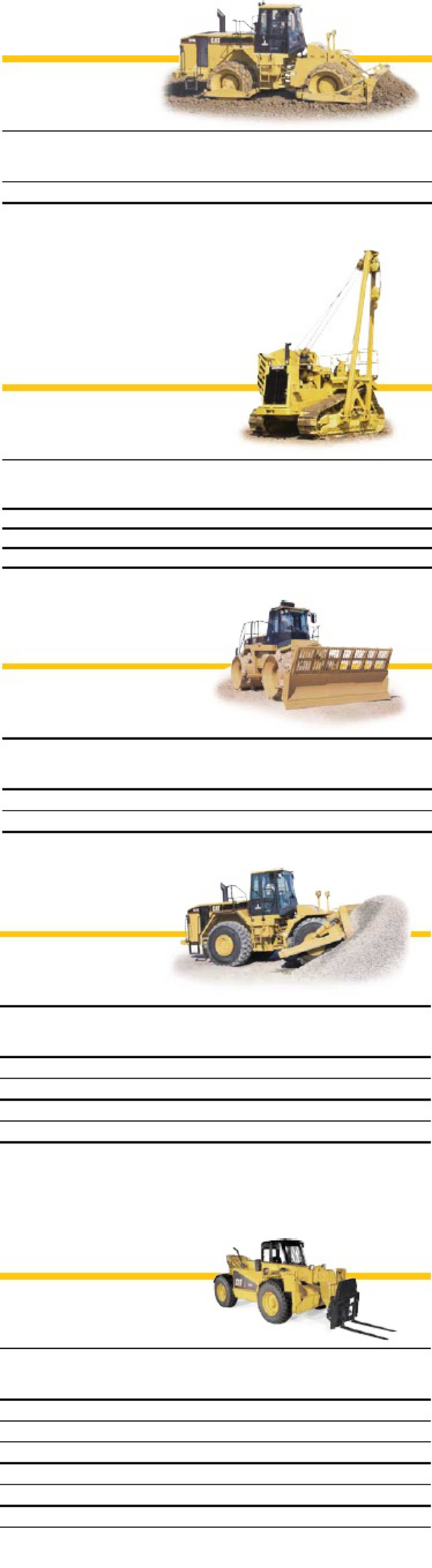 Sample 4 of Caterpillar Product Line Overview Technical Manual [PDF]