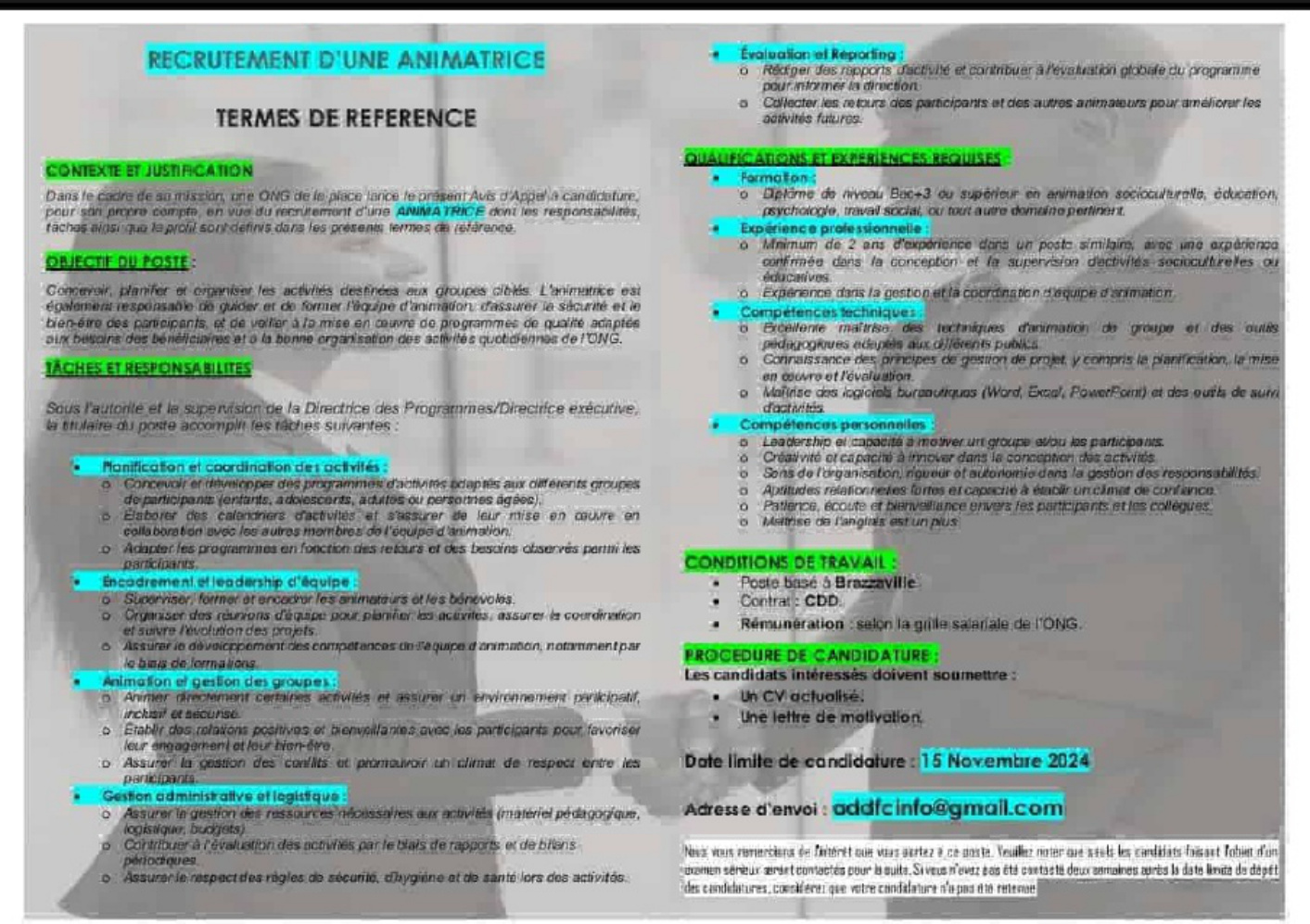 Sample 4 of Caterpillar Recrutement Commercial Caterpillar Afrique Technical Manual [PDF]