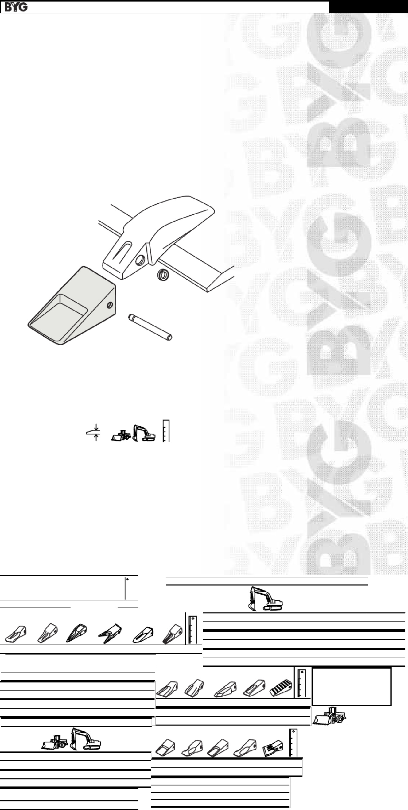 Caterpillar Teeth Reference Guide Technical Manual [PDF] cover