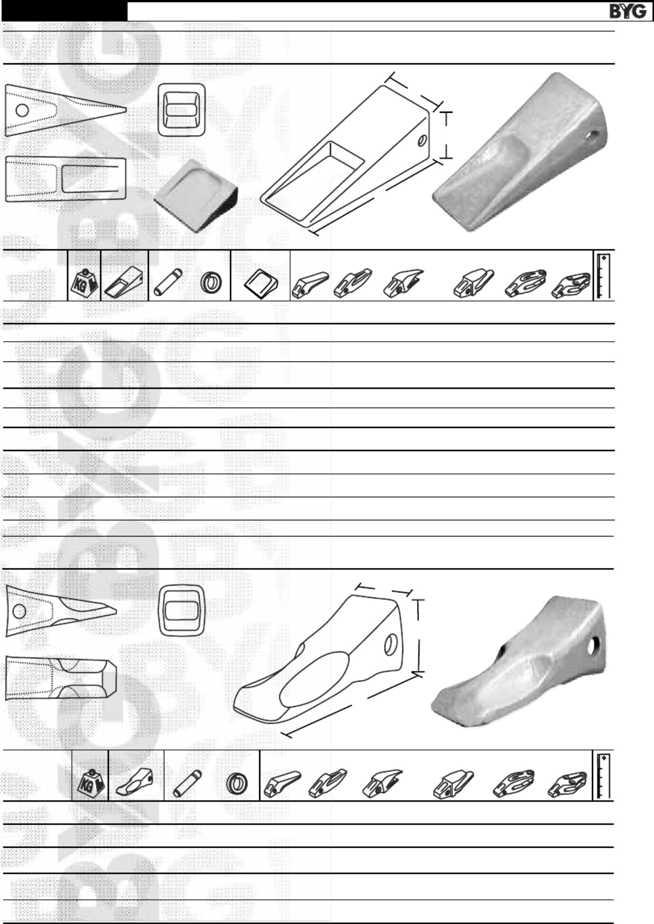 Sample 4 of Caterpillar Teeth Reference Guide Technical Manual [PDF]