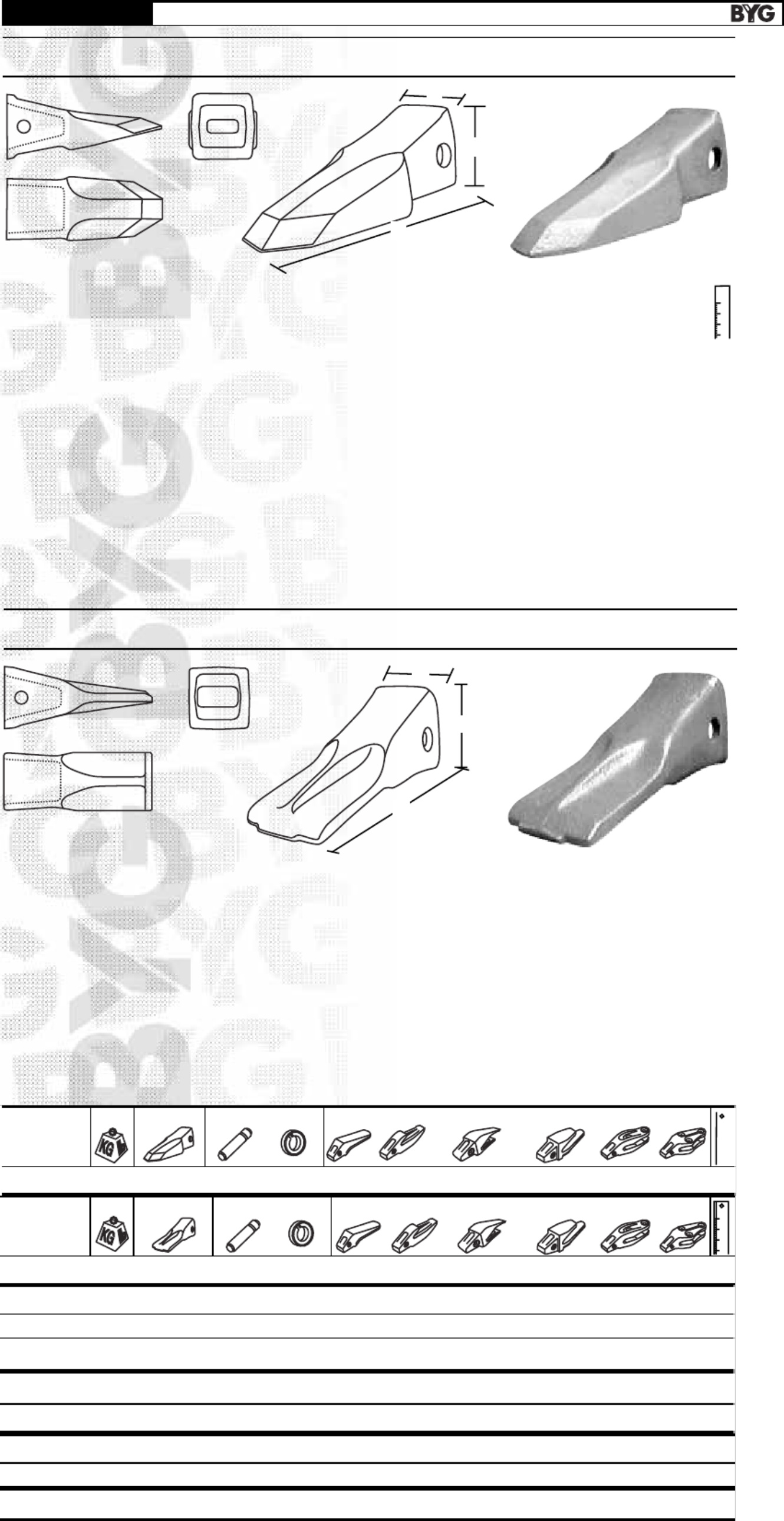 Sample 5 of Caterpillar Teeth Reference Guide Technical Manual [PDF]