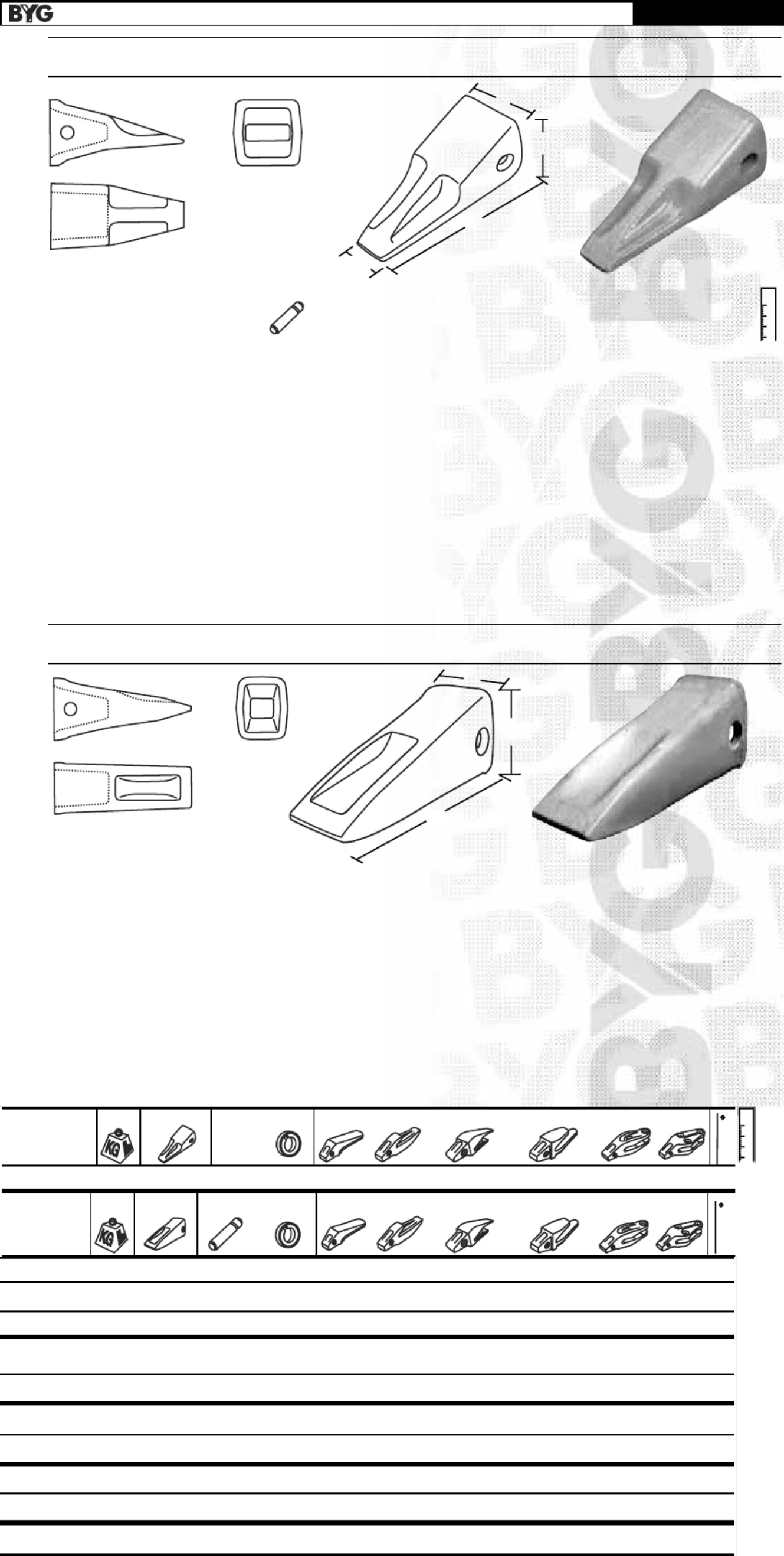 Sample 6 of Caterpillar Teeth Reference Guide Technical Manual [PDF]