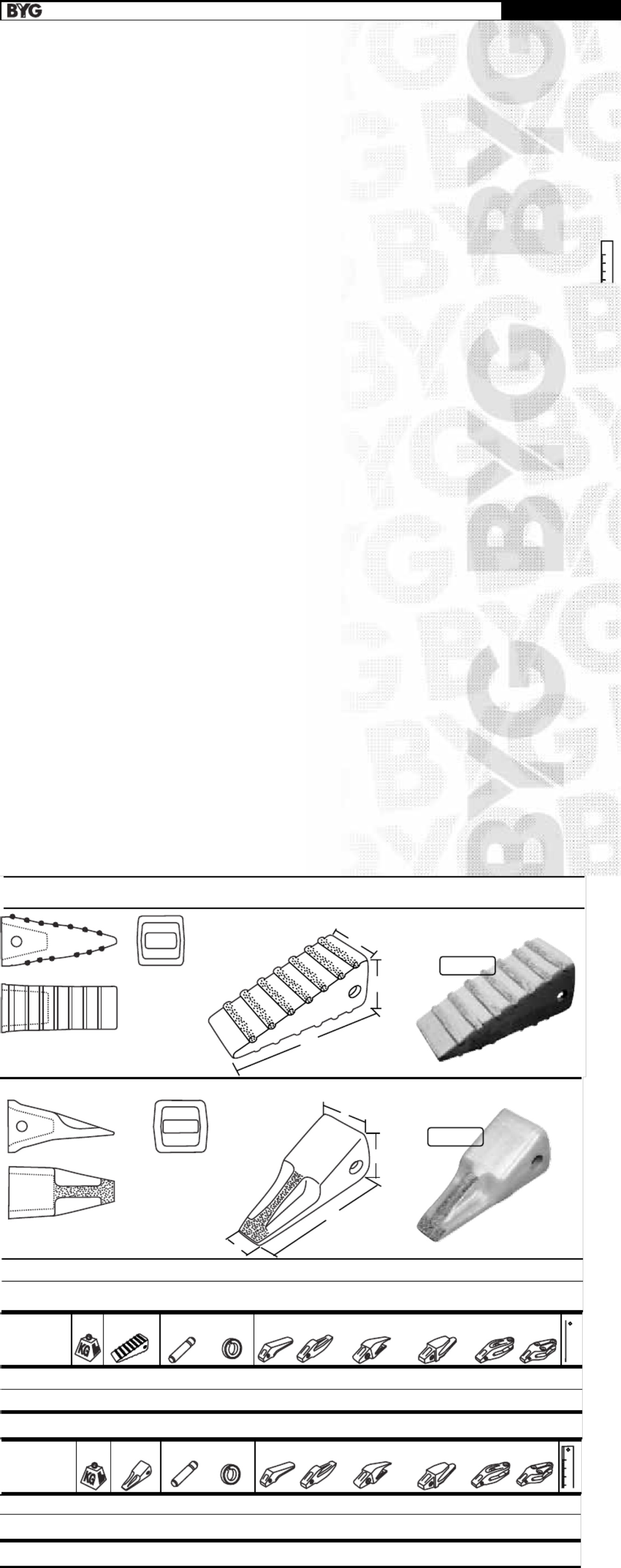Sample 7 of Caterpillar Teeth Reference Guide Technical Manual [PDF]