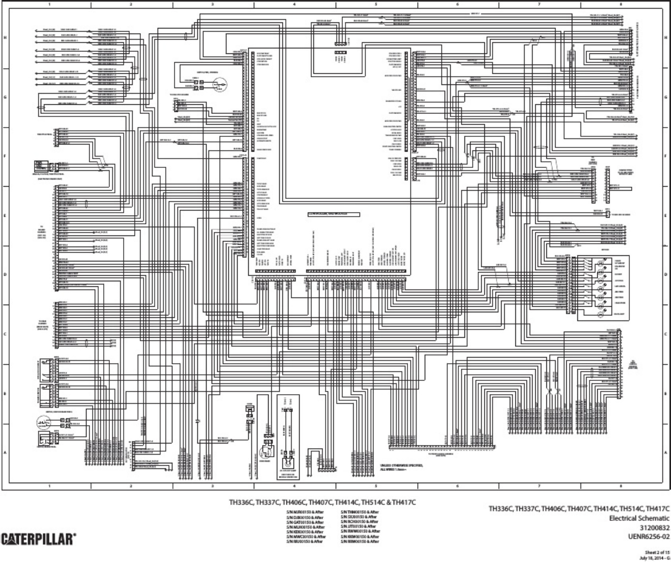 Sample 2 of Caterpillar TH337C Caterpillar Wiring Diagram Complete Electrical Wiring Schematic & System Diagram [PDF]