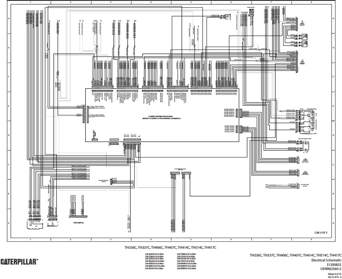 Sample 4 of Caterpillar TH337C Caterpillar Wiring Diagram Complete Electrical Wiring Schematic & System Diagram [PDF]