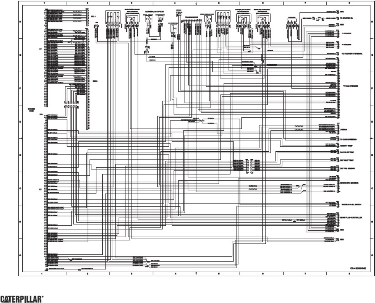 Sample 7 of Caterpillar TH337C Caterpillar Wiring Diagram Complete Electrical Wiring Schematic & System Diagram [PDF]