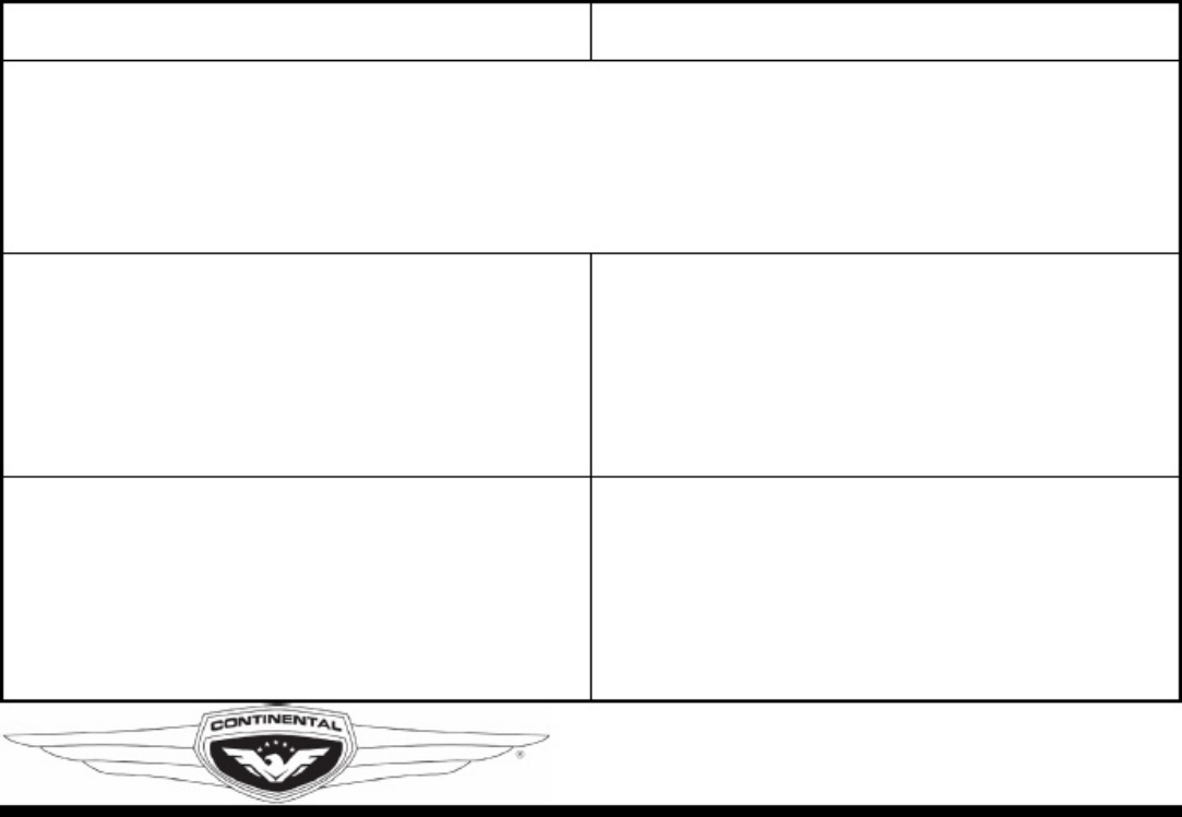 Sample 6 of Continental Aerospace Continental Aircraft Engine Mainten Operation & Maintenance Manual (OMM) [PDF]