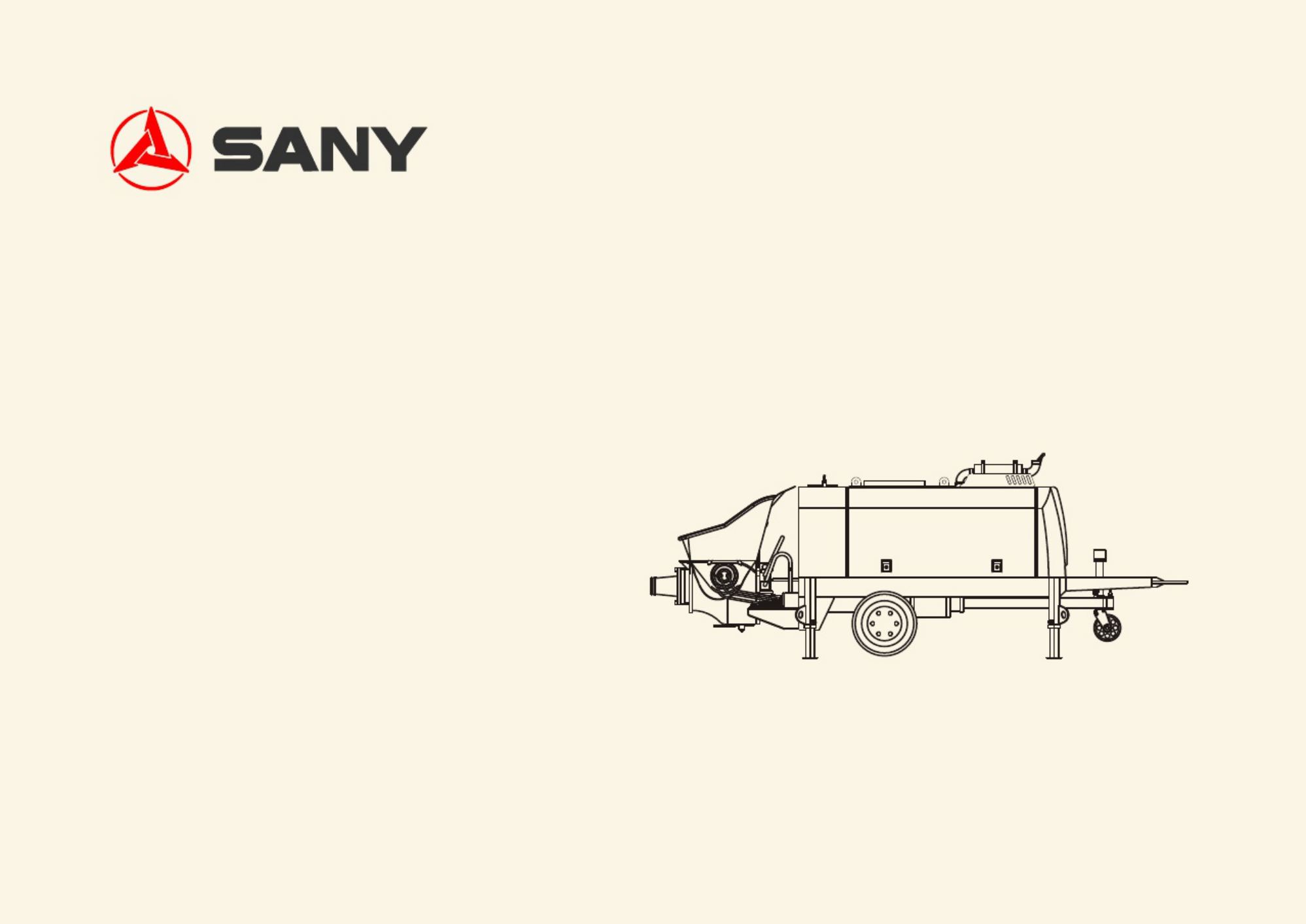 Sany Heavy HBT40C-1410DIII Parts Catalog [PDF] sample cover