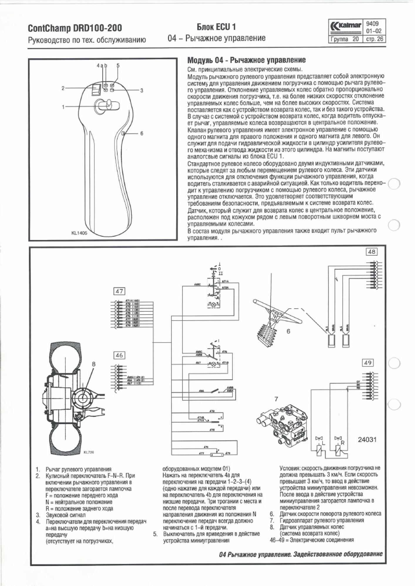 PDF page 58 of Volvo CE DRD100 KALMAR Technical Manual [PDF]
