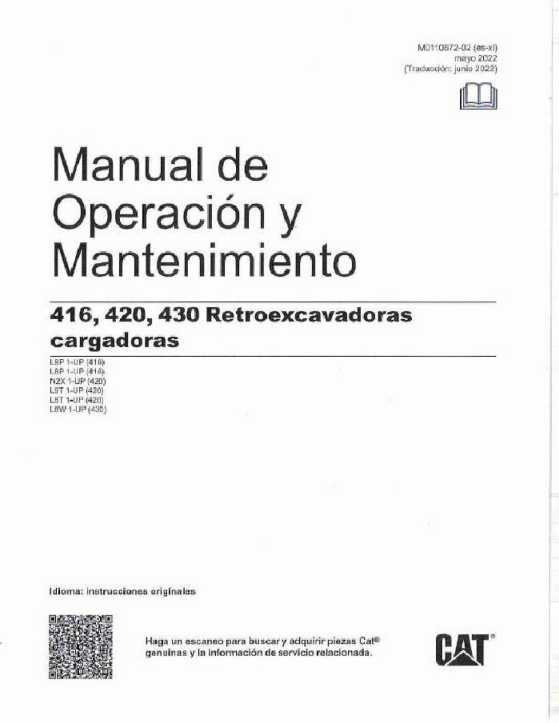 Caterpillar CAT 5 manual Cat 416 Technical Manual [PDF] cover
