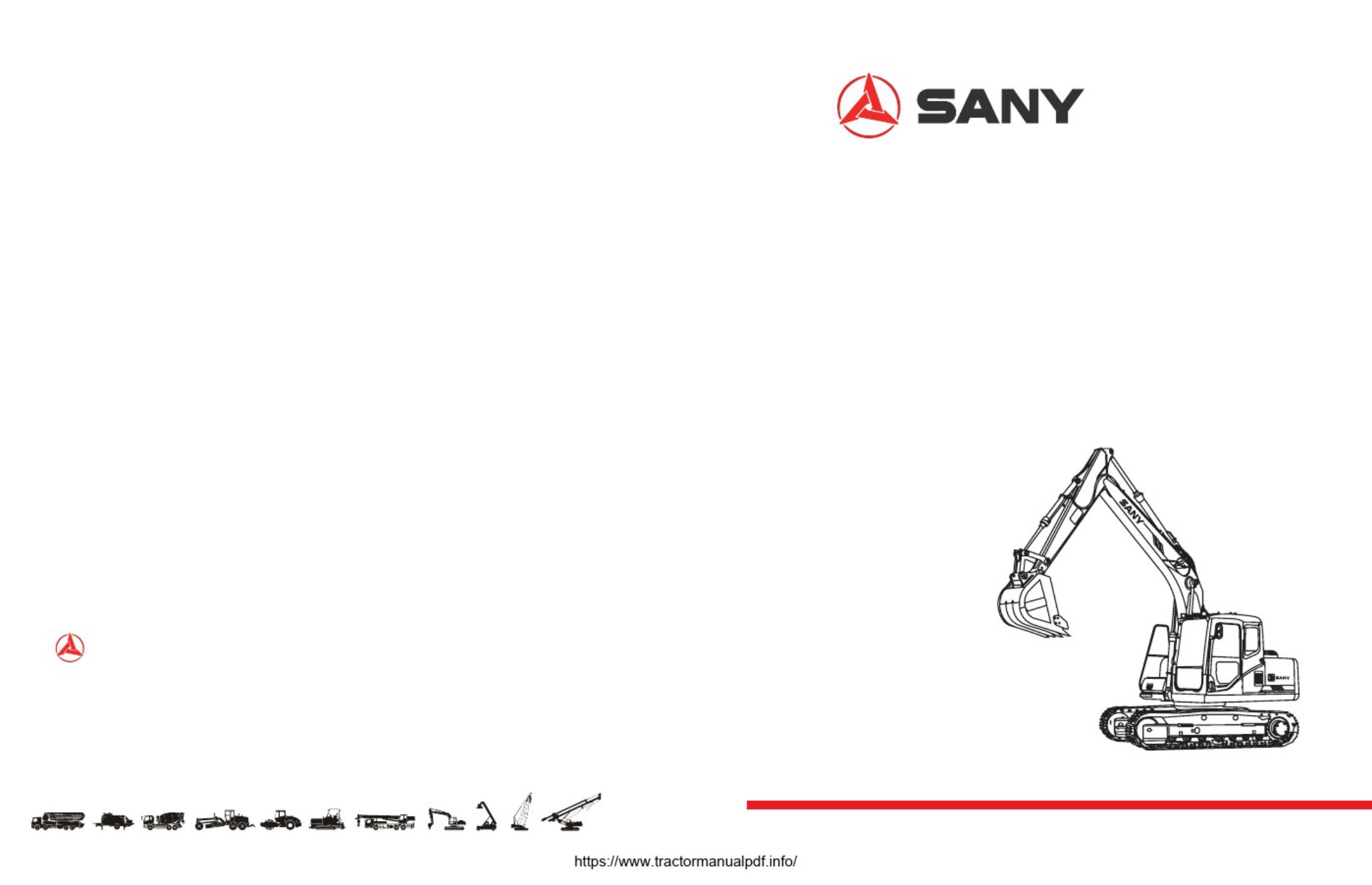 Sany Heavy Crawler Hydraulic Excavator_ Sany H Technical Manual [PDF] cover