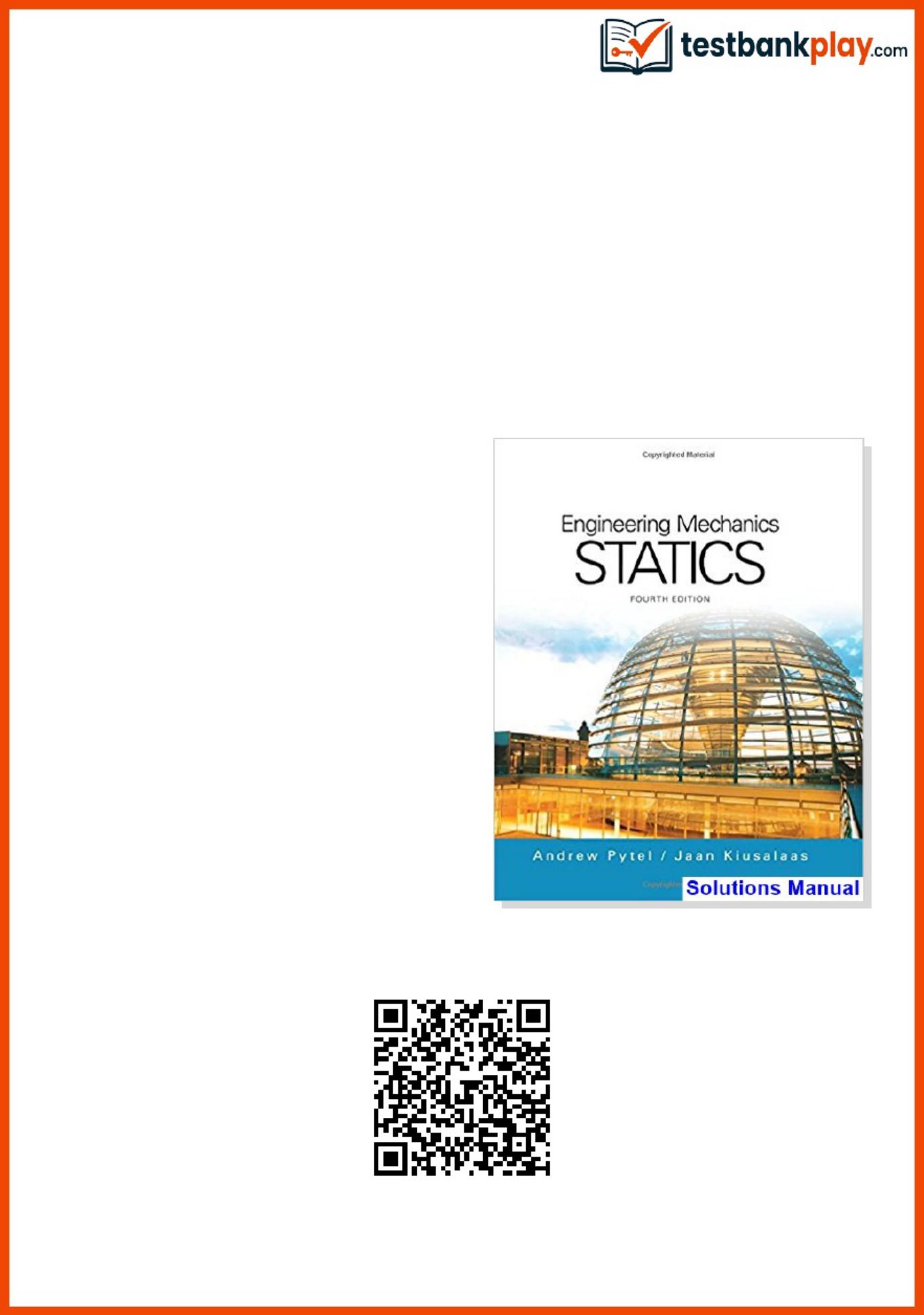ZF Friedrichshafen Engineering Mechanics Statics 4th E Technical Manual [PDF] cover