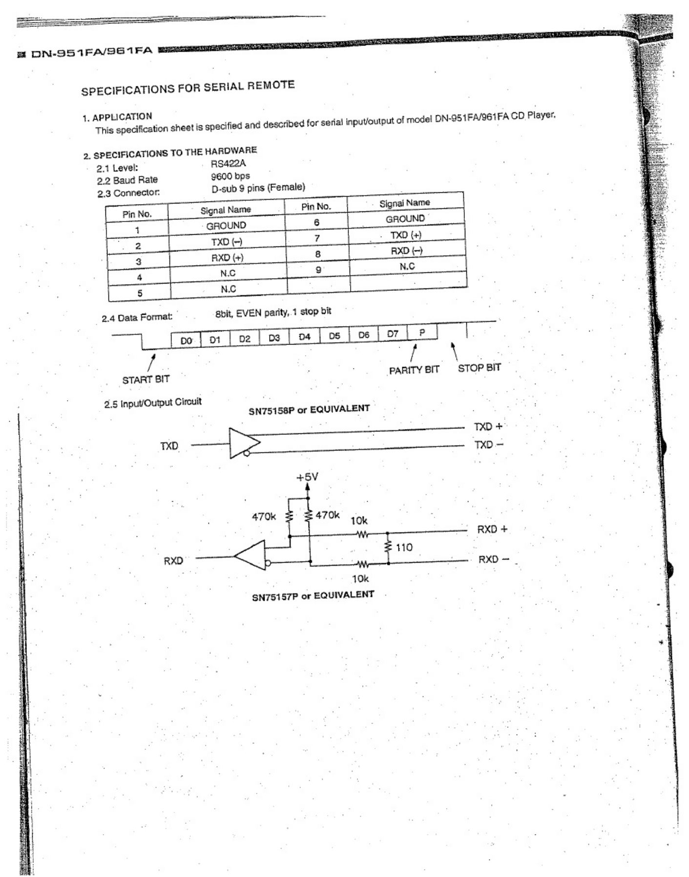 PDF page 26 of Caterpillar CAT Denon DN-600F - Workshop Service Manual [PDF]