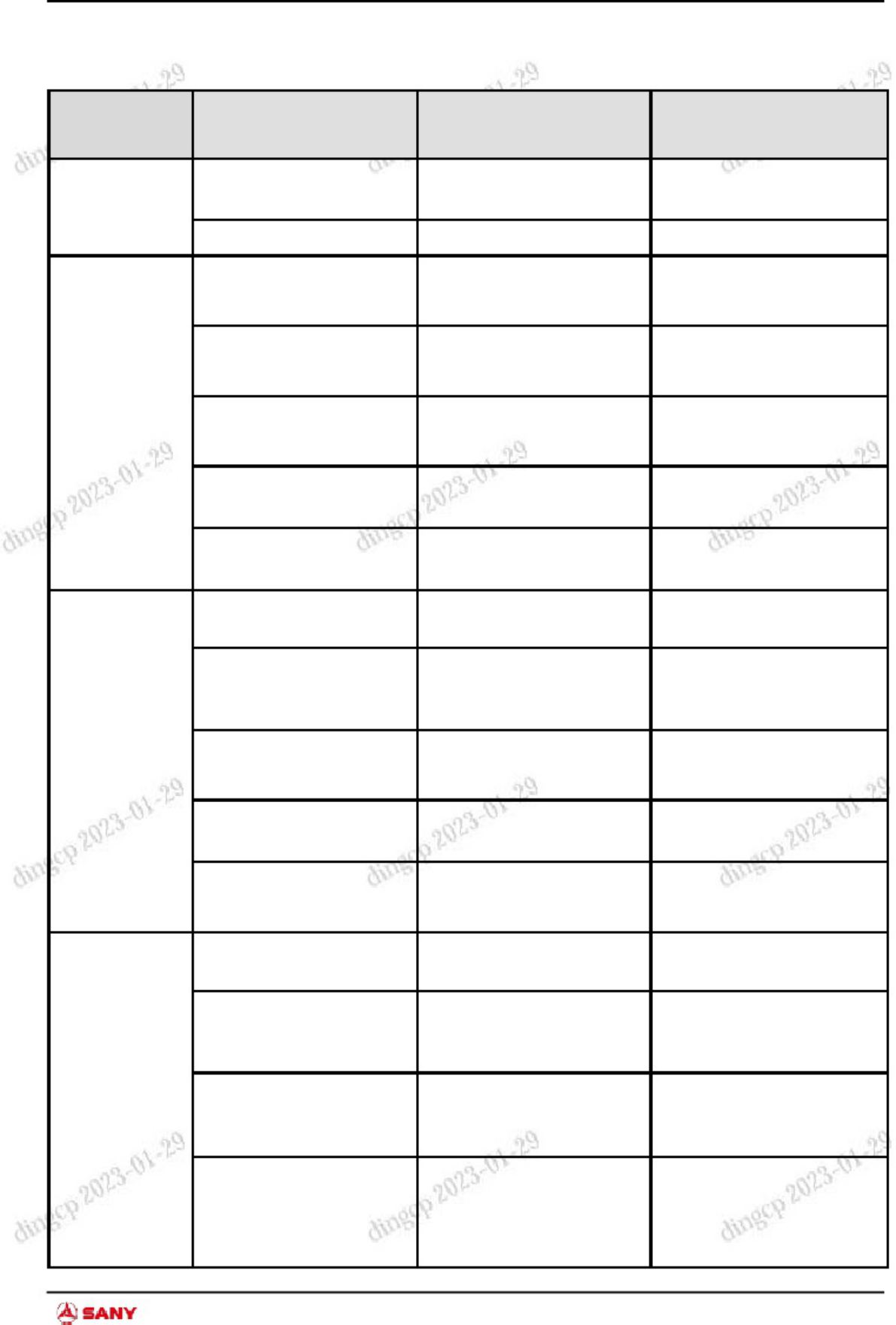 PDF page 411 of Sany Heavy Manual de Seguran a para Empilhadei Technical Manual [PDF]