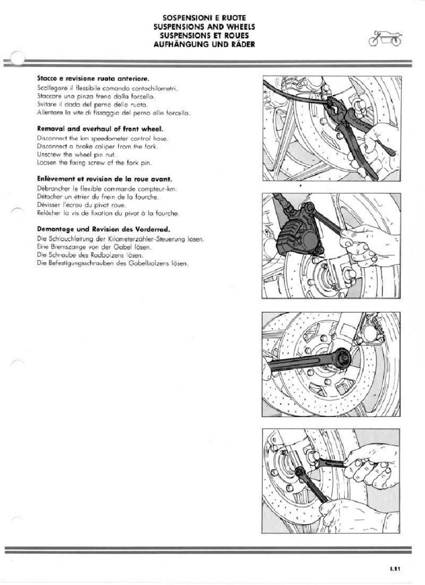 PDF page 127 of Ducati Cagiva Alazzurra 350-650 Technical Manual [PDF]