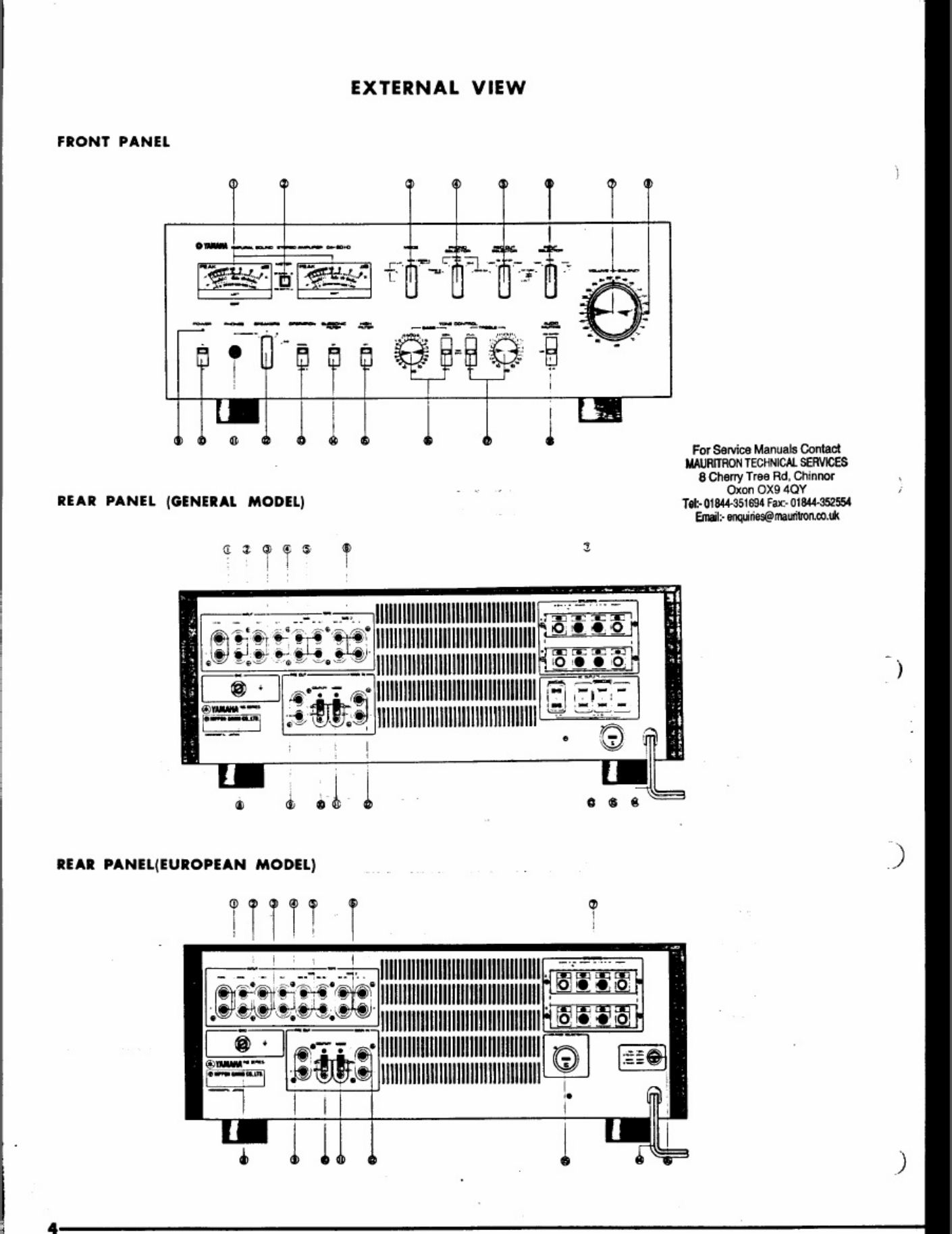 PDF page 5 of Yamaha Hfe Yamaha Ca-2010 Technical Manual [PDF]