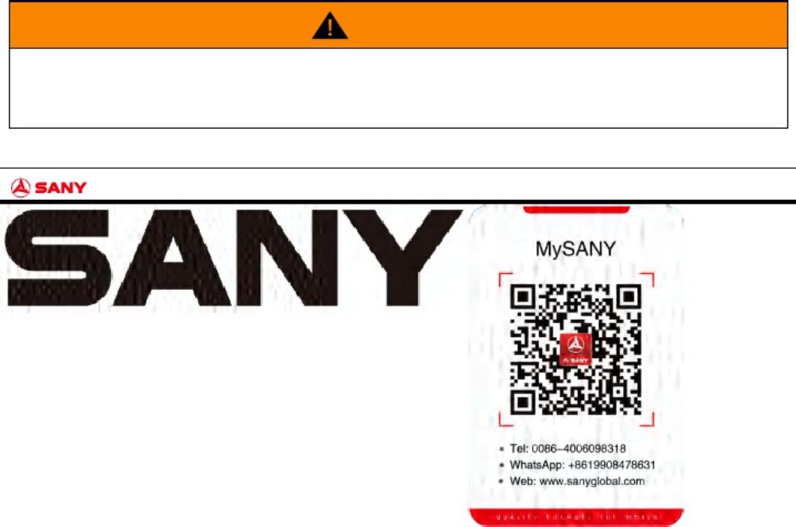 PDF page 2 of Sany Heavy c10h Series Concrete Mixing Plants  Operation & Maintenance Manual (OMM) [PDF]