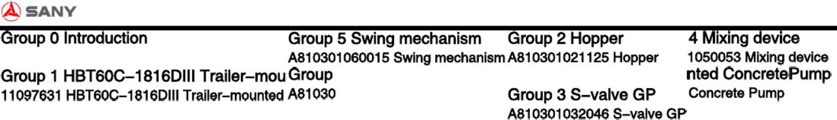 PDF page 5 of Sany Heavy HBT60C-1816DIII Technical Manual [PDF]