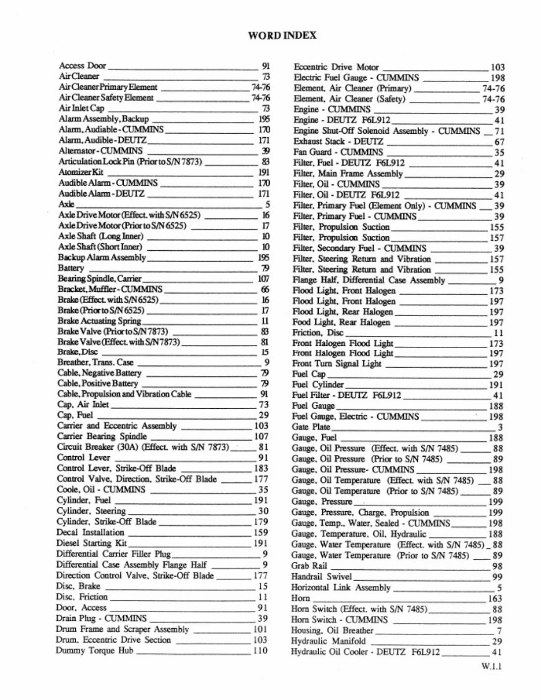 PDF page 237 of Cummins Ingersoll Rand SD100 Propac Parts Catalog [PDF]