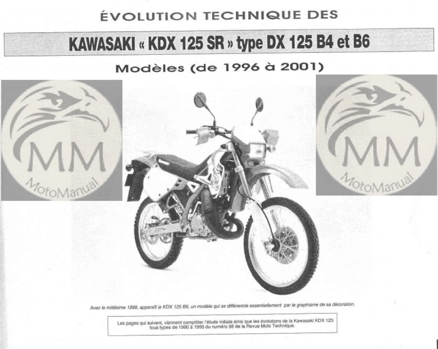 Caterpillar CAT Kawasaki KDX125 Service Manual by O Technical Manual [PDF] sample cover