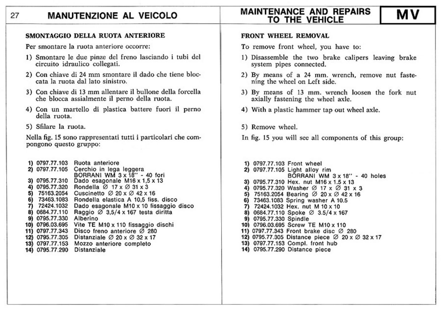 PDF page 25 of Ducati 1975-77 750-900SS Workshop Service Manual [PDF]