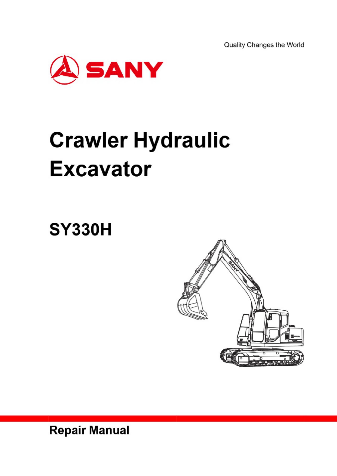 Sany Heavy 330 Sany Technical Manual [PDF] cover