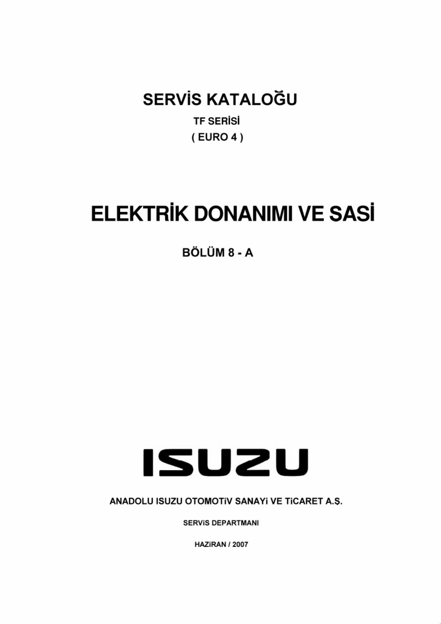 Isuzu Dmax Technical Manual [PDF] cover