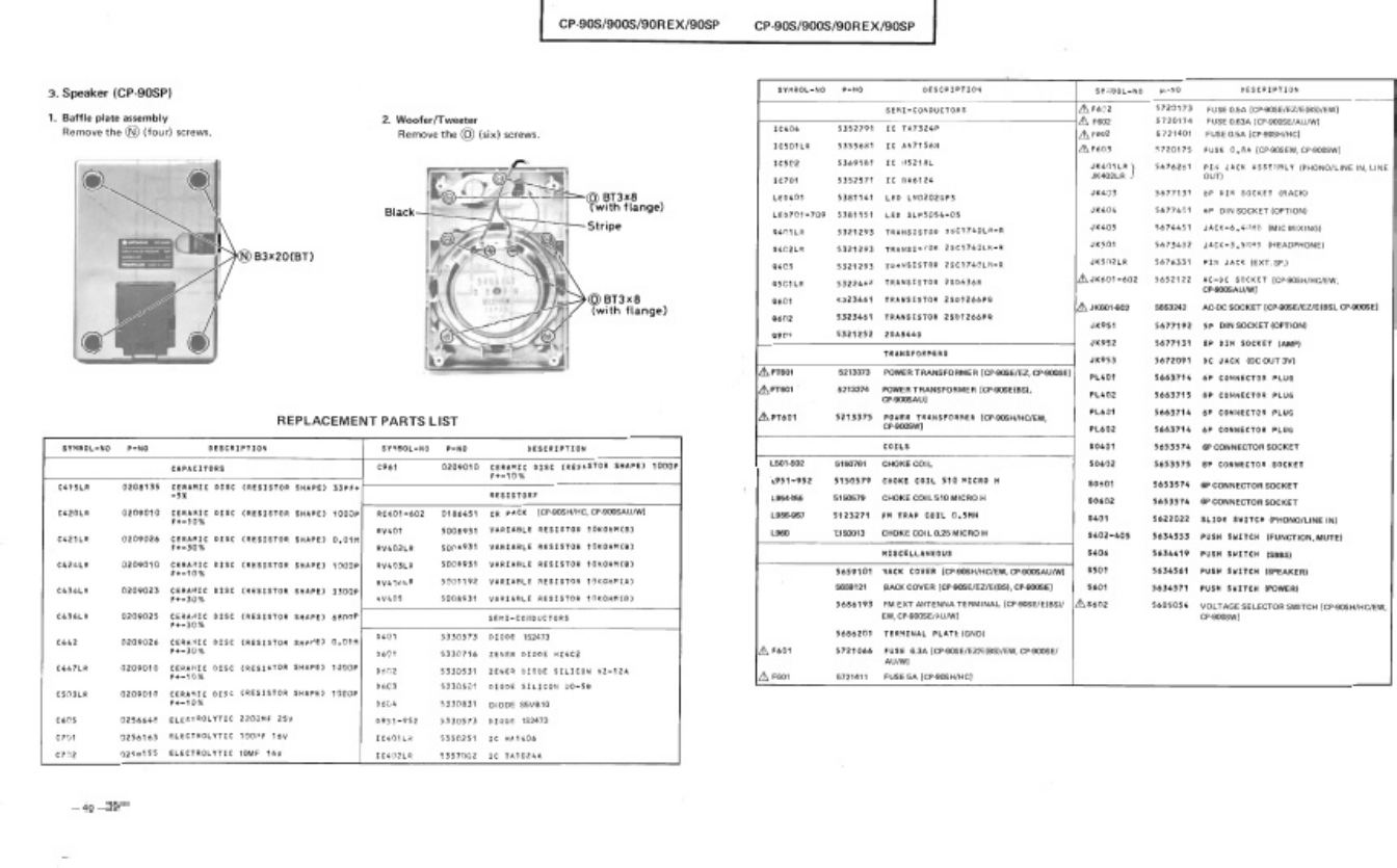 PDF page 31 of Hitachi CP 90 S Workshop Service Manual [PDF]