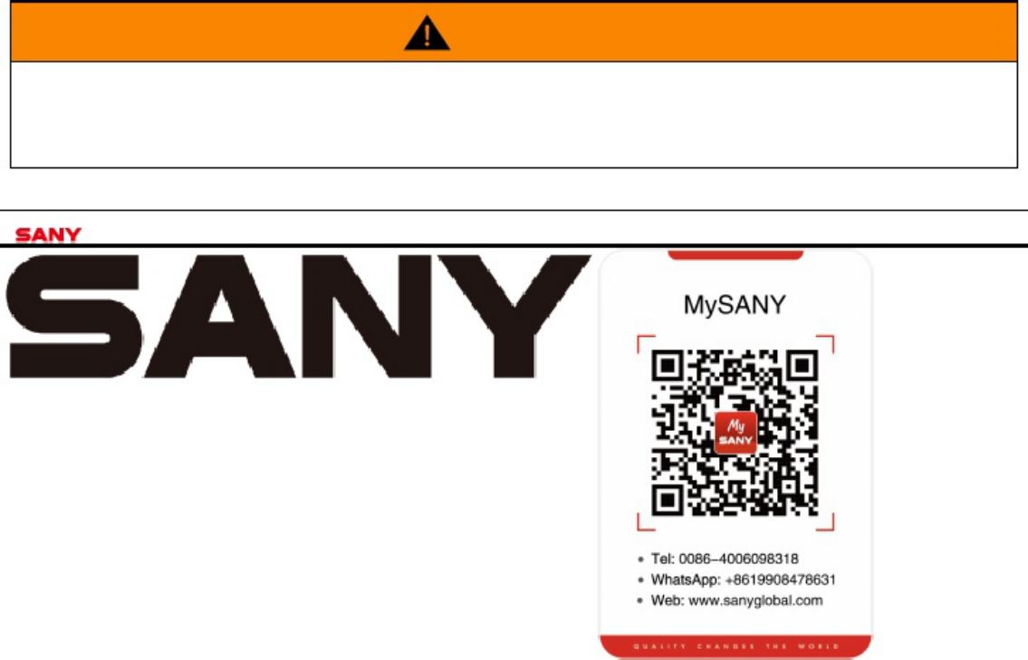 PDF page 2 of Sany Heavy Dump Truck Operation Operation & Maintenance Manual (OMM) [PDF]