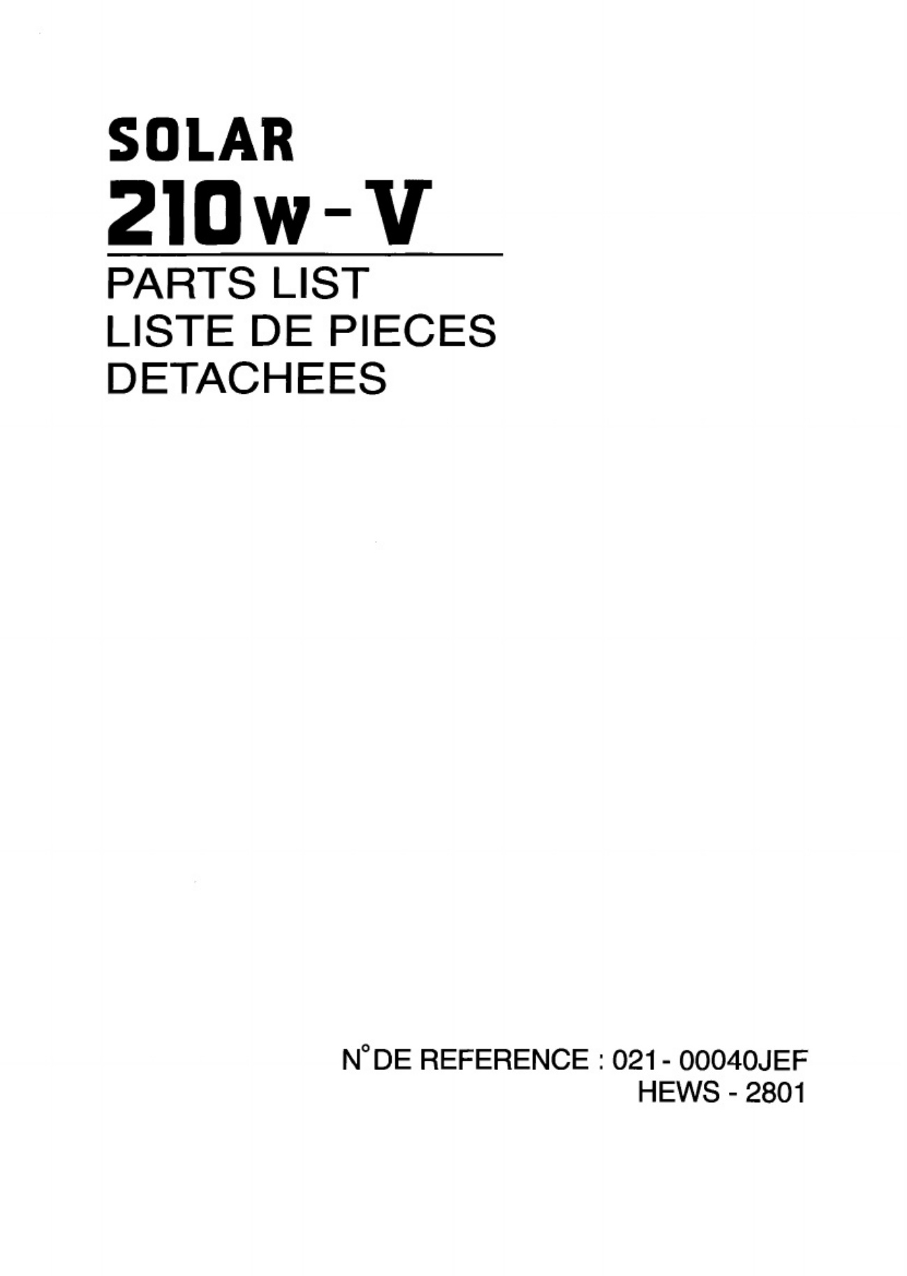 Doosan / Develon Doosan S210w V Excavator Workshop Service Manual [PDF] sample cover