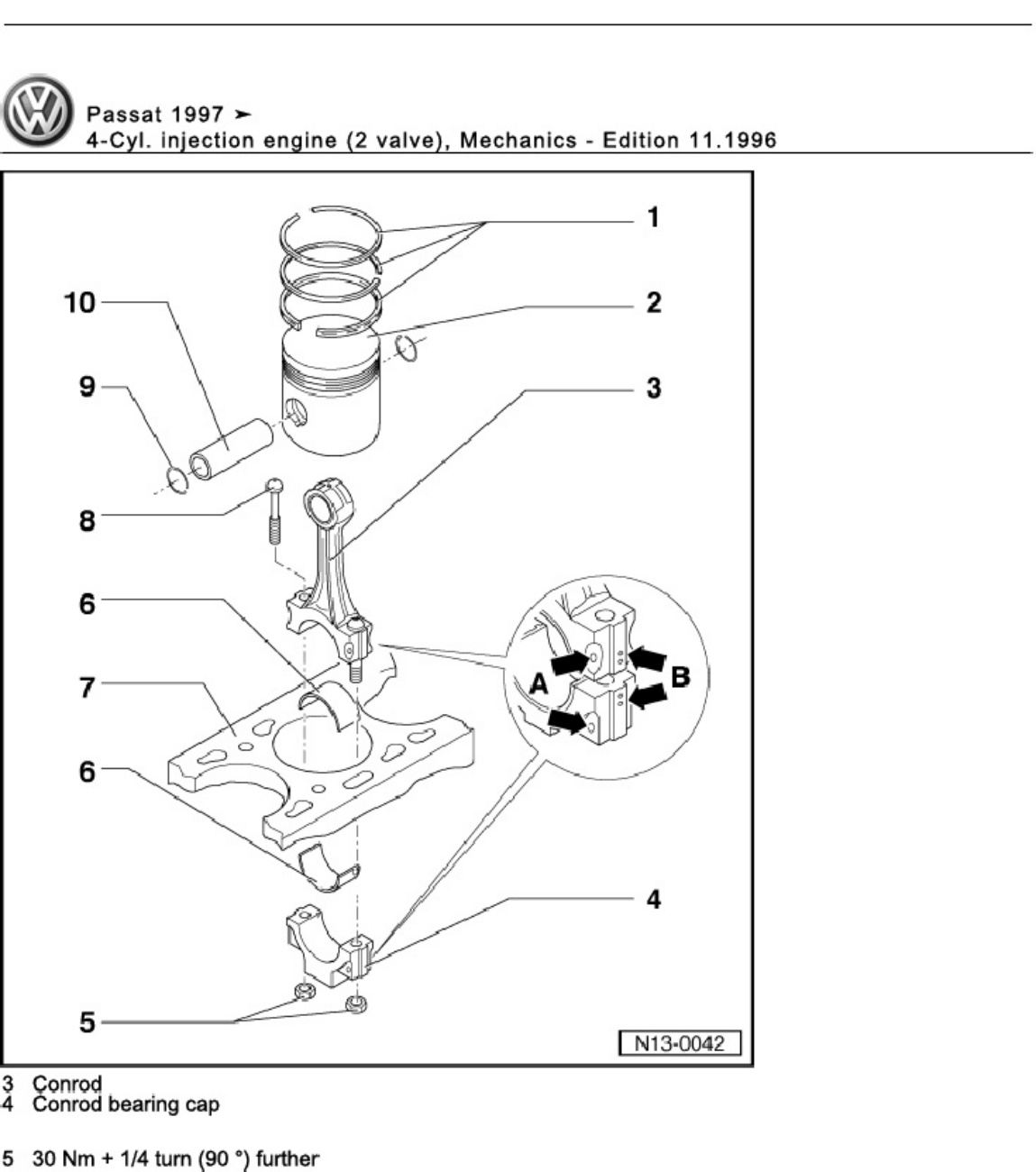 Sample 4 of Technical Document 1997 Passat 4-Cyl Engine Technical Manual [PDF]