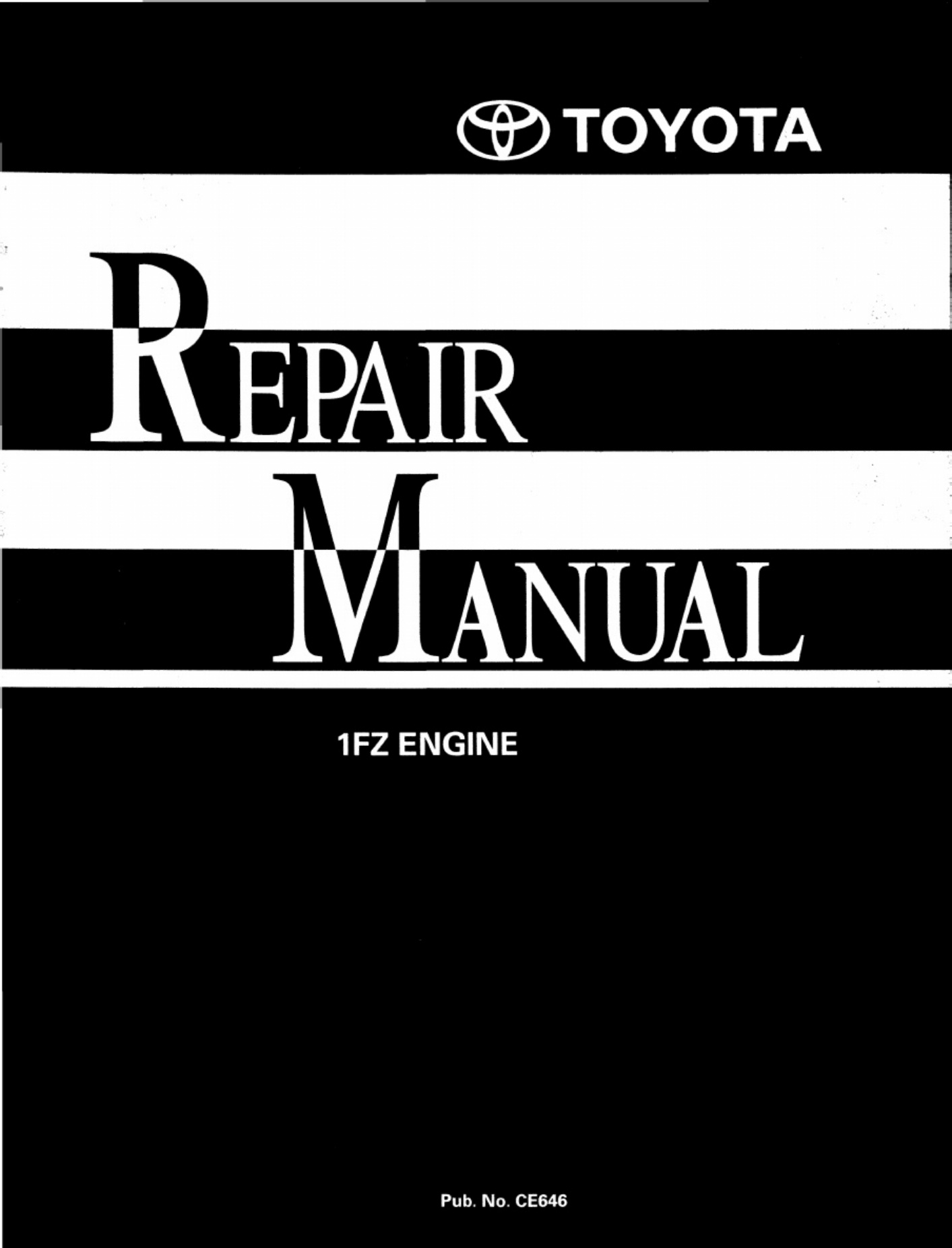 Technical Document 1FZ Engine Workshop Service Manual [PDF] cover