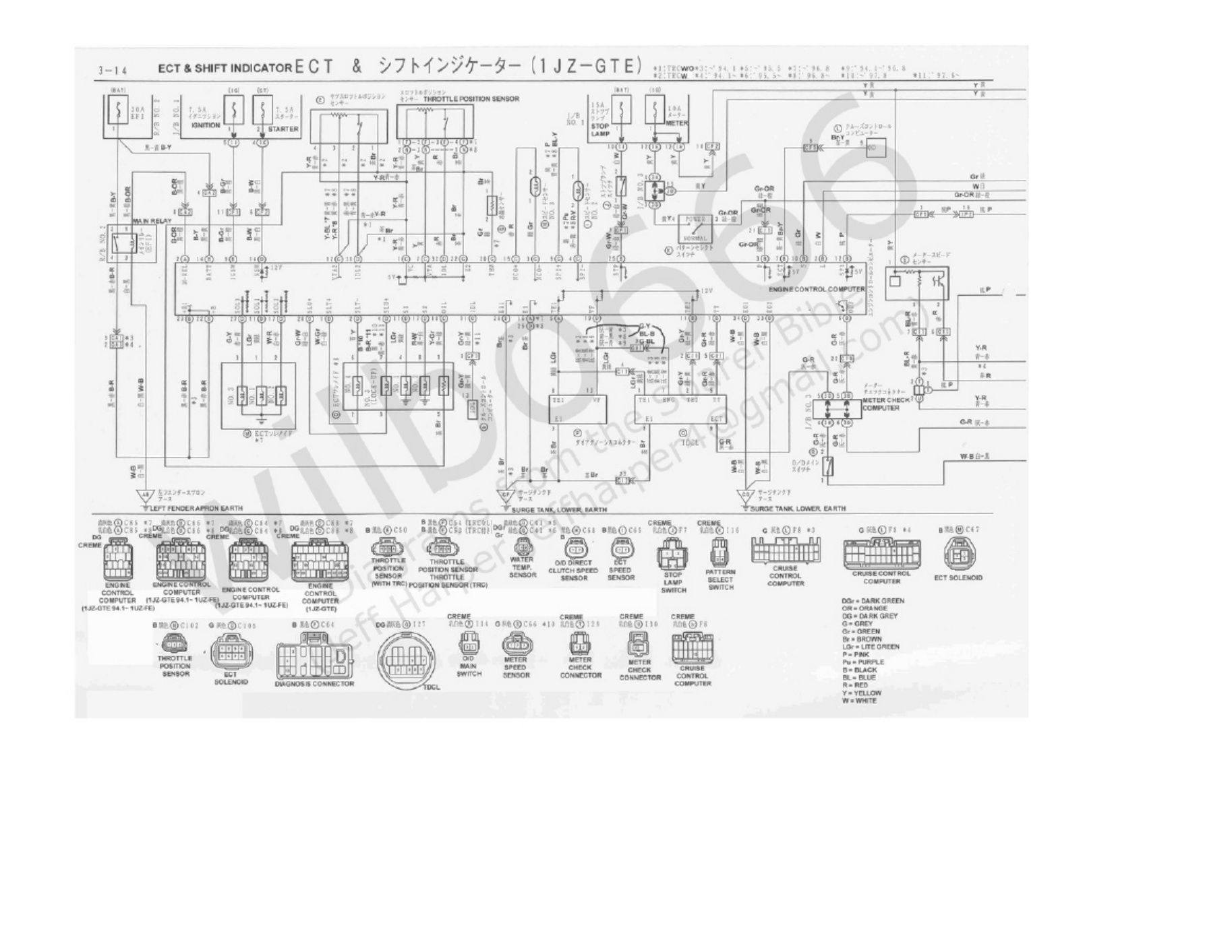 Sample 8 of Technical Document 1JZ-GTE ECU Wiring and Pinout Guide Complete Electrical Wiring Schematic & System Diagram [PDF]