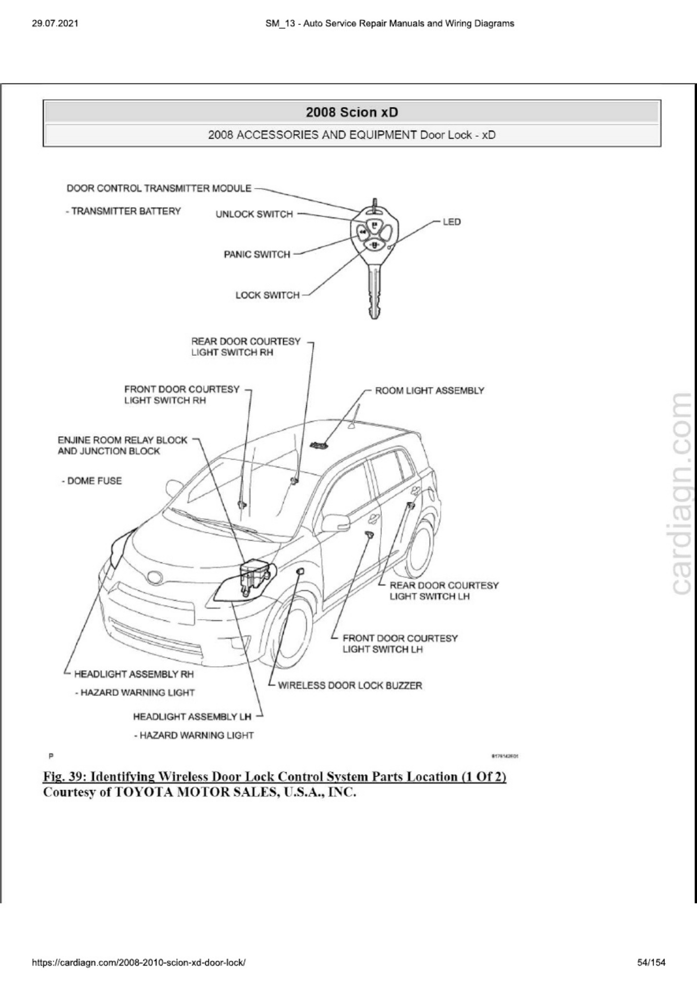 Sample 5 of Technical Document 2008-2010 Door Lock Technical Manual [PDF]