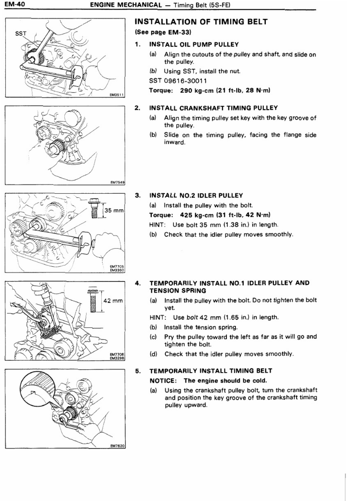 Sample 3 of Technical Document 3sge 3sgte 5sfe Engine Workshop Service Manual [PDF]