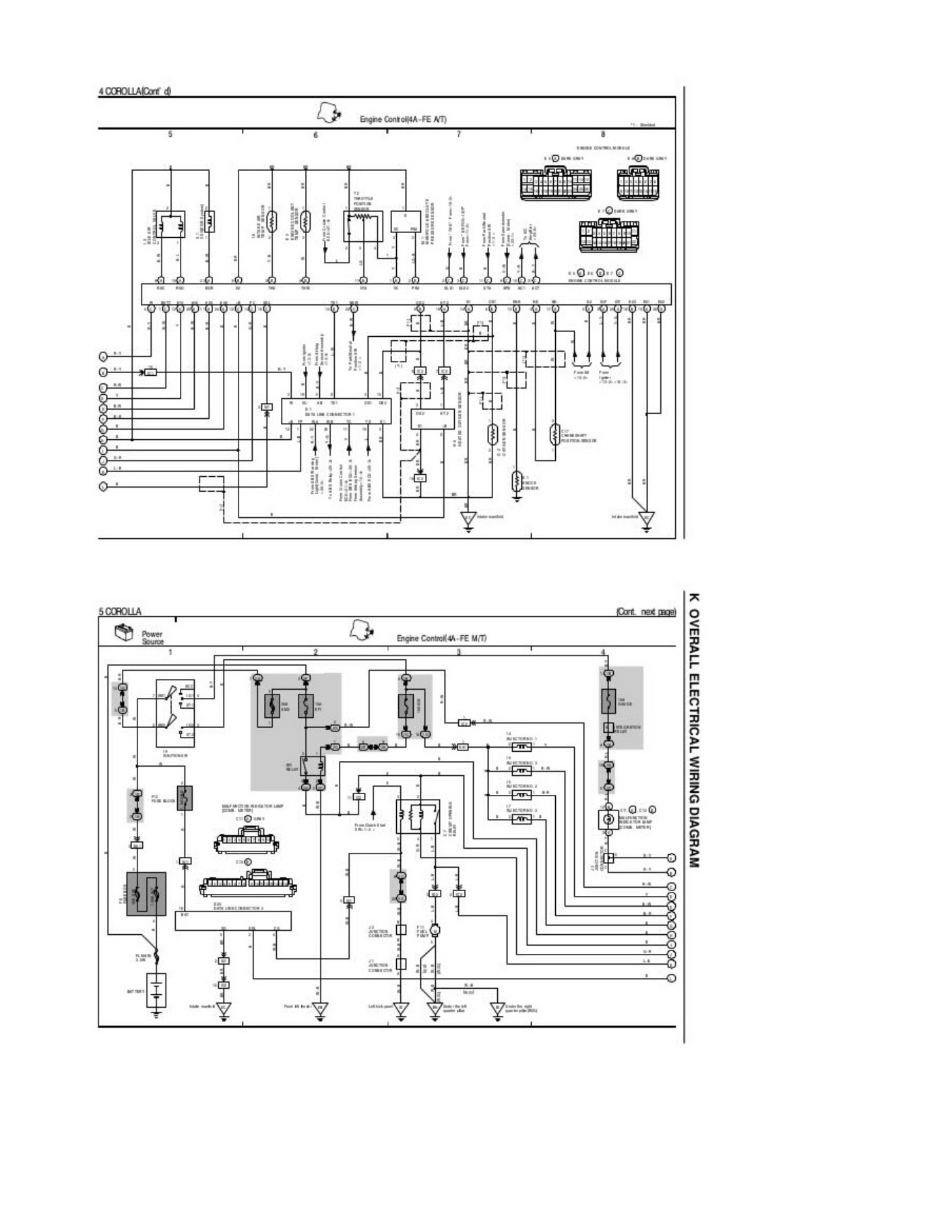 Sample 5 of Technical Document 4AFE Wiring Diagram Complete Electrical Wiring Schematic & System Diagram [PDF]