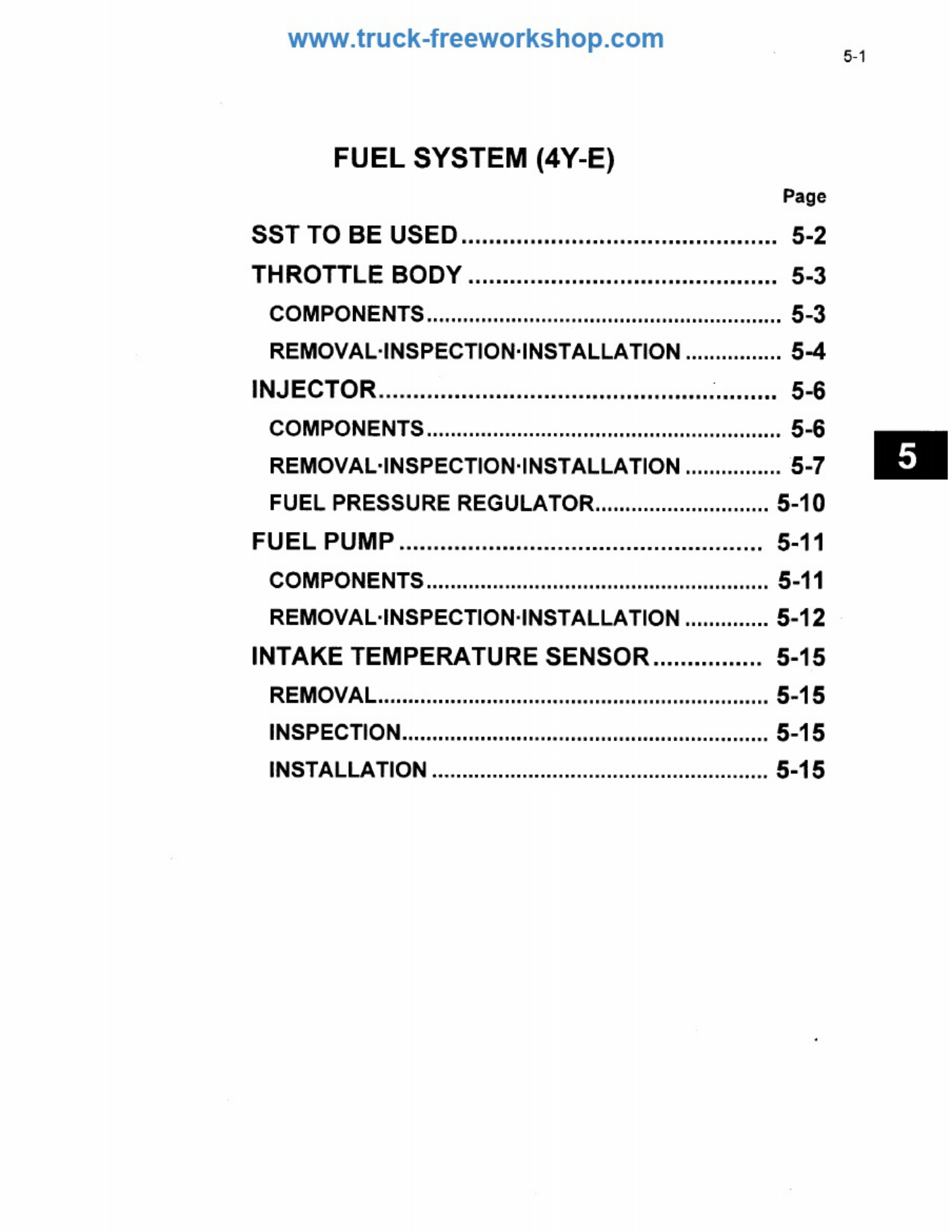Sample 6 of Technical Document 4Y Engine Inspection and Adjustment Technical Manual [PDF]