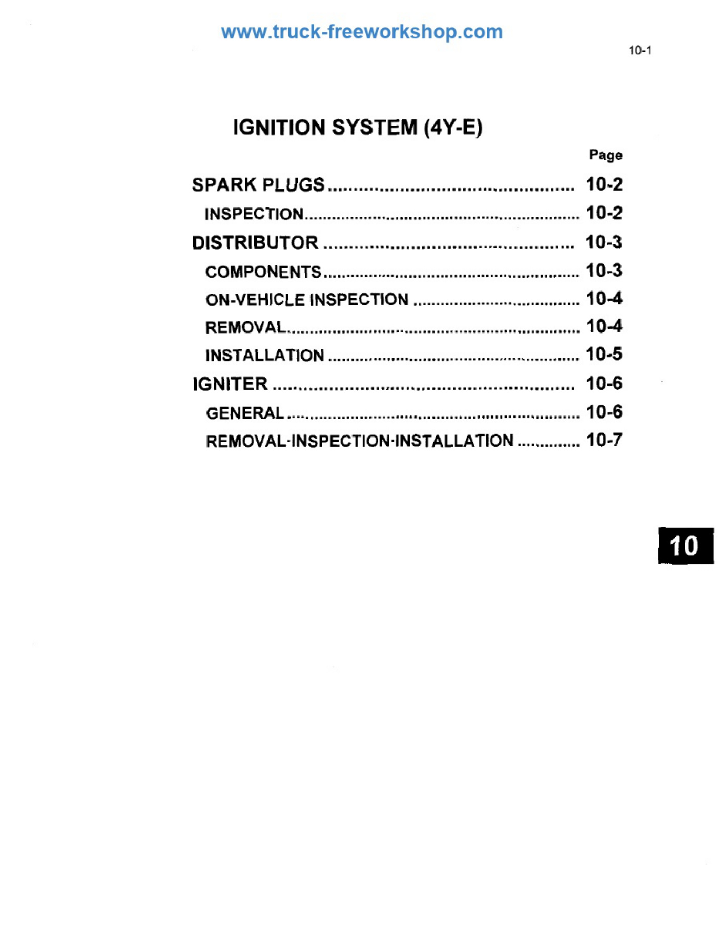Sample 7 of Technical Document 4Y Engine Inspection and Adjustment Technical Manual [PDF]