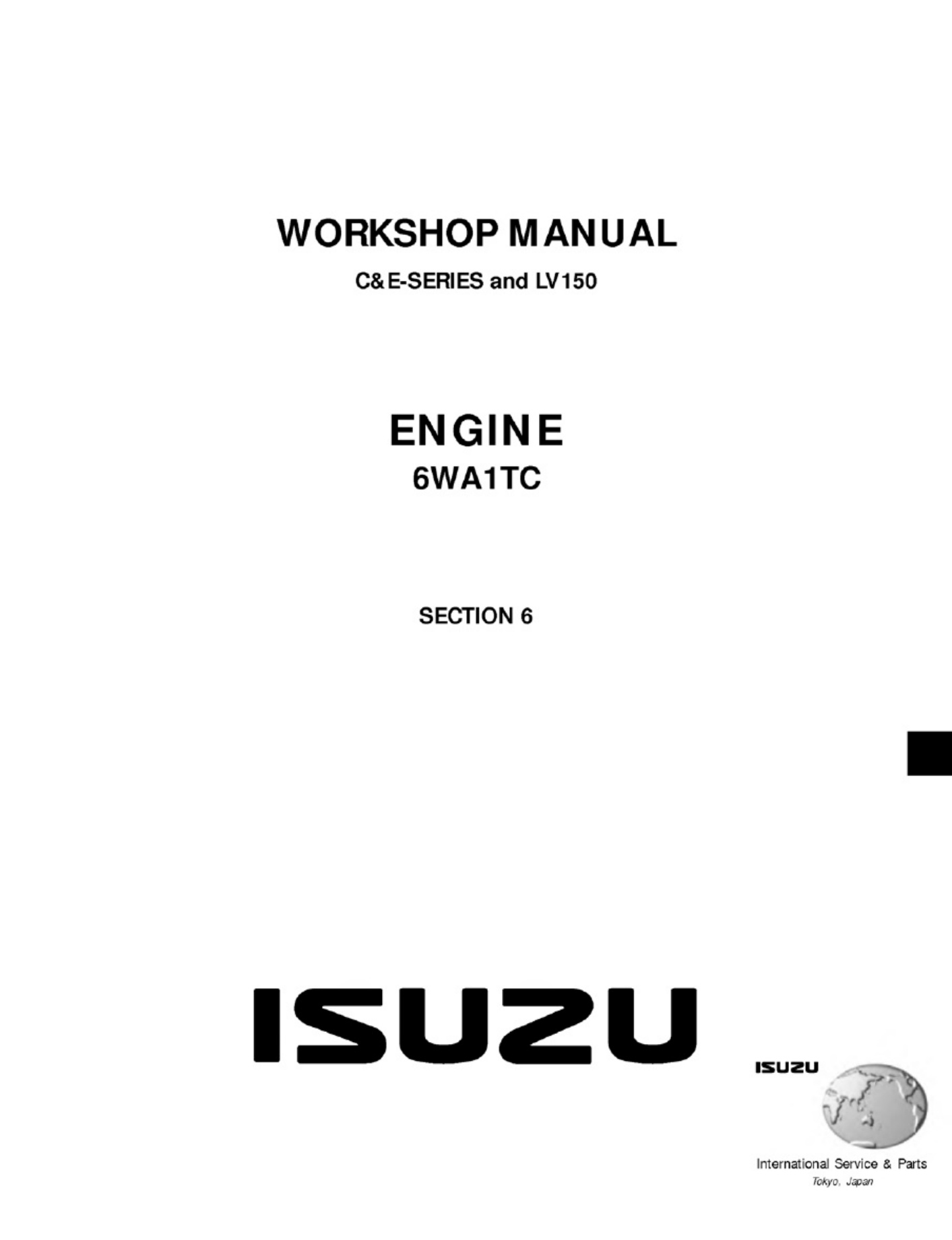 Technical Document 6WA1TC Engine Technical Manual [PDF] cover