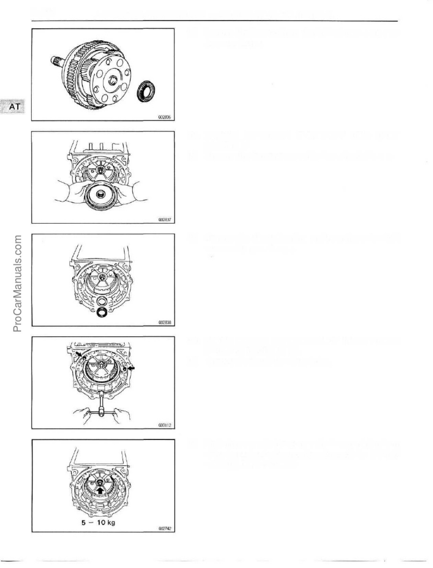 Sample 3 of Technical Document A442F Transmission Workshop Service Manual [PDF]