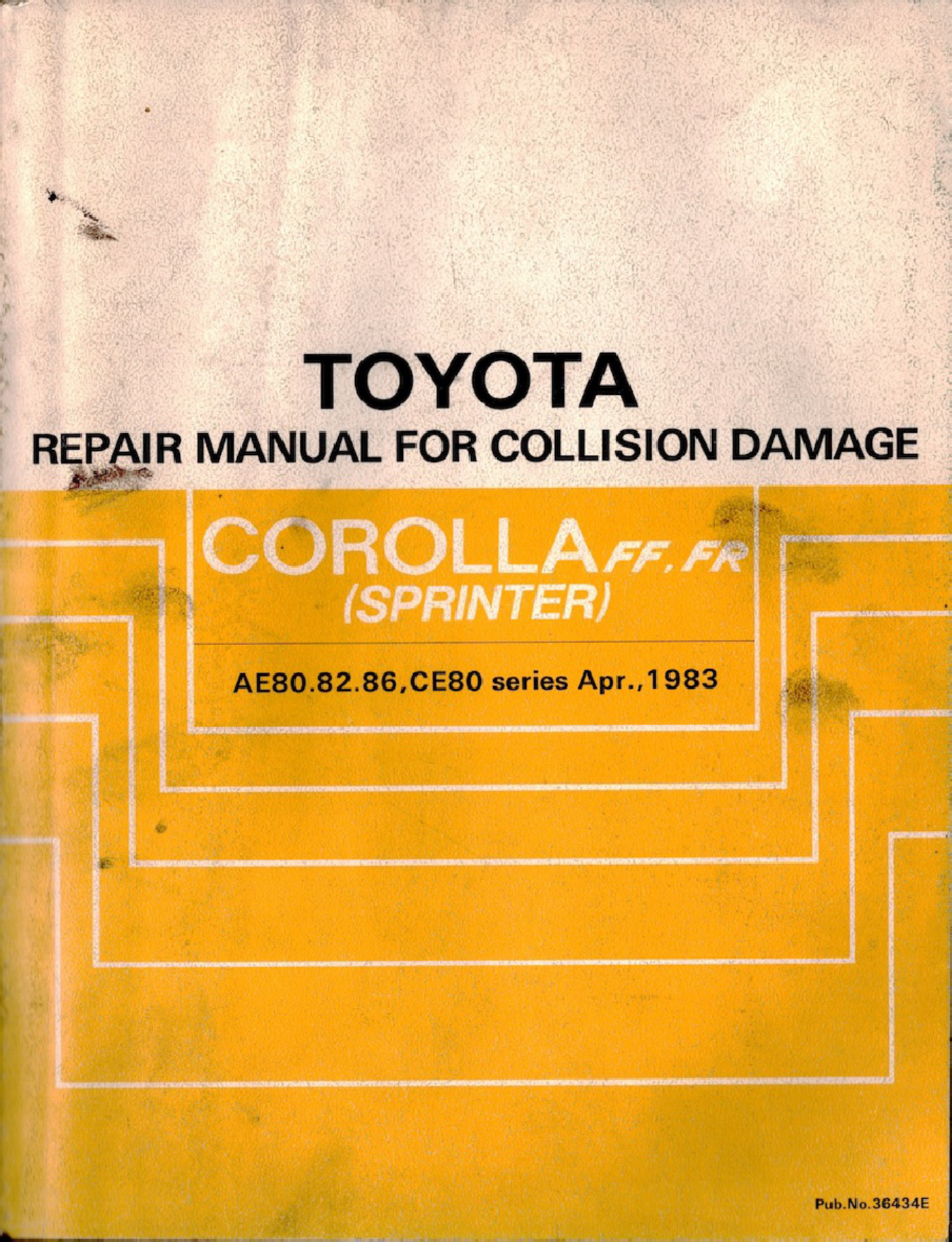 Technical Document AE80 AE82 AE86 Collision Damage Workshop Service Manual [PDF] sample cover