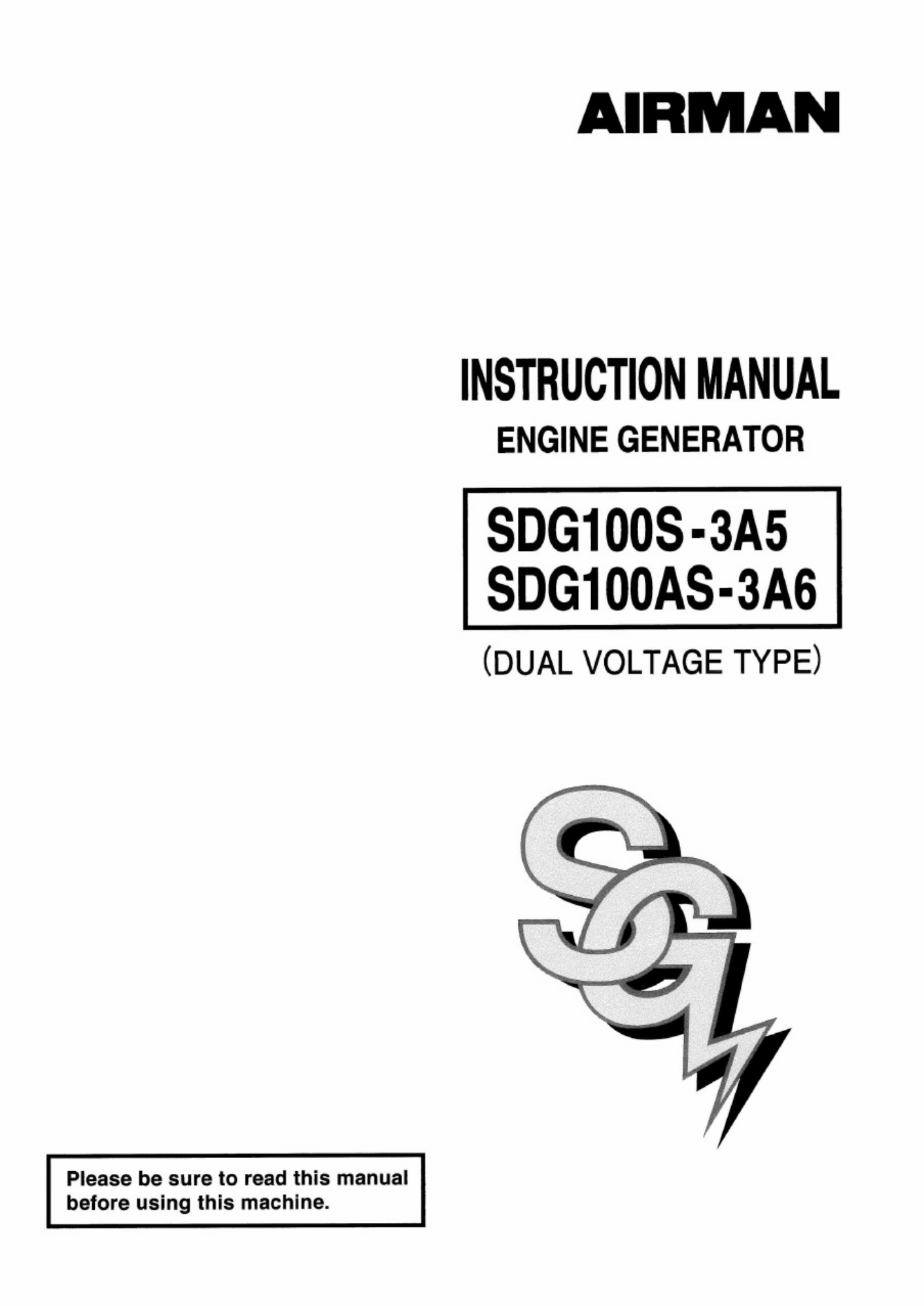 Sample 2 of Technical Document AIRMAN Machine Operation Operation & Maintenance Manual (OMM) [PDF]
