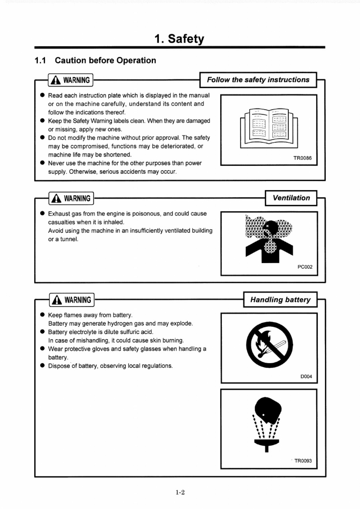 Sample 3 of Technical Document AIRMAN Machine Operation Operation & Maintenance Manual (OMM) [PDF]