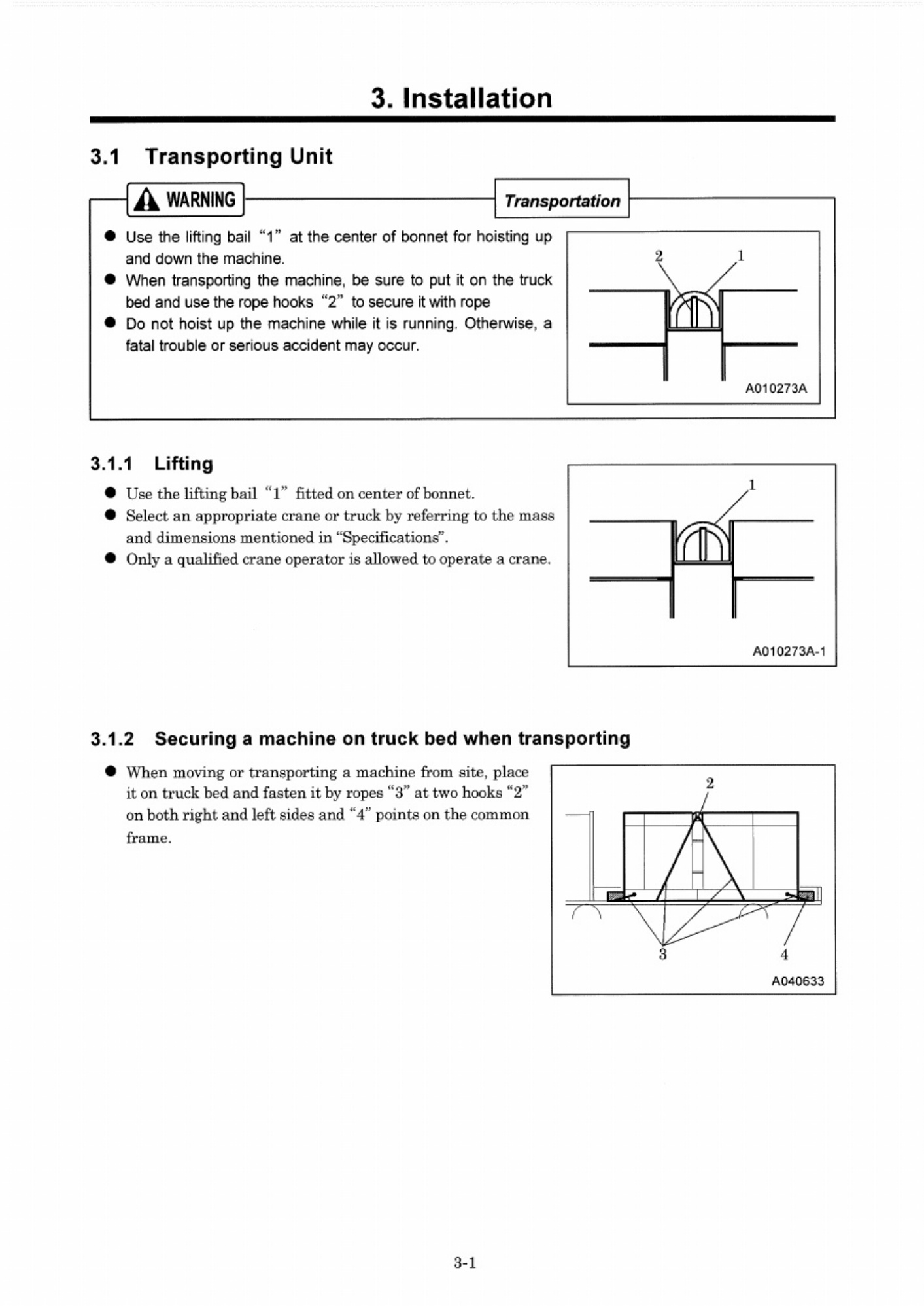 Sample 4 of Technical Document AIRMAN Machine Operation Operation & Maintenance Manual (OMM) [PDF]