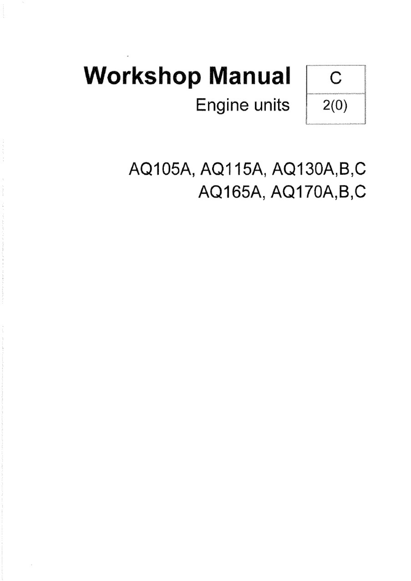 Sample 2 of Technical Document AQ130 Workshop Service Manual [PDF]