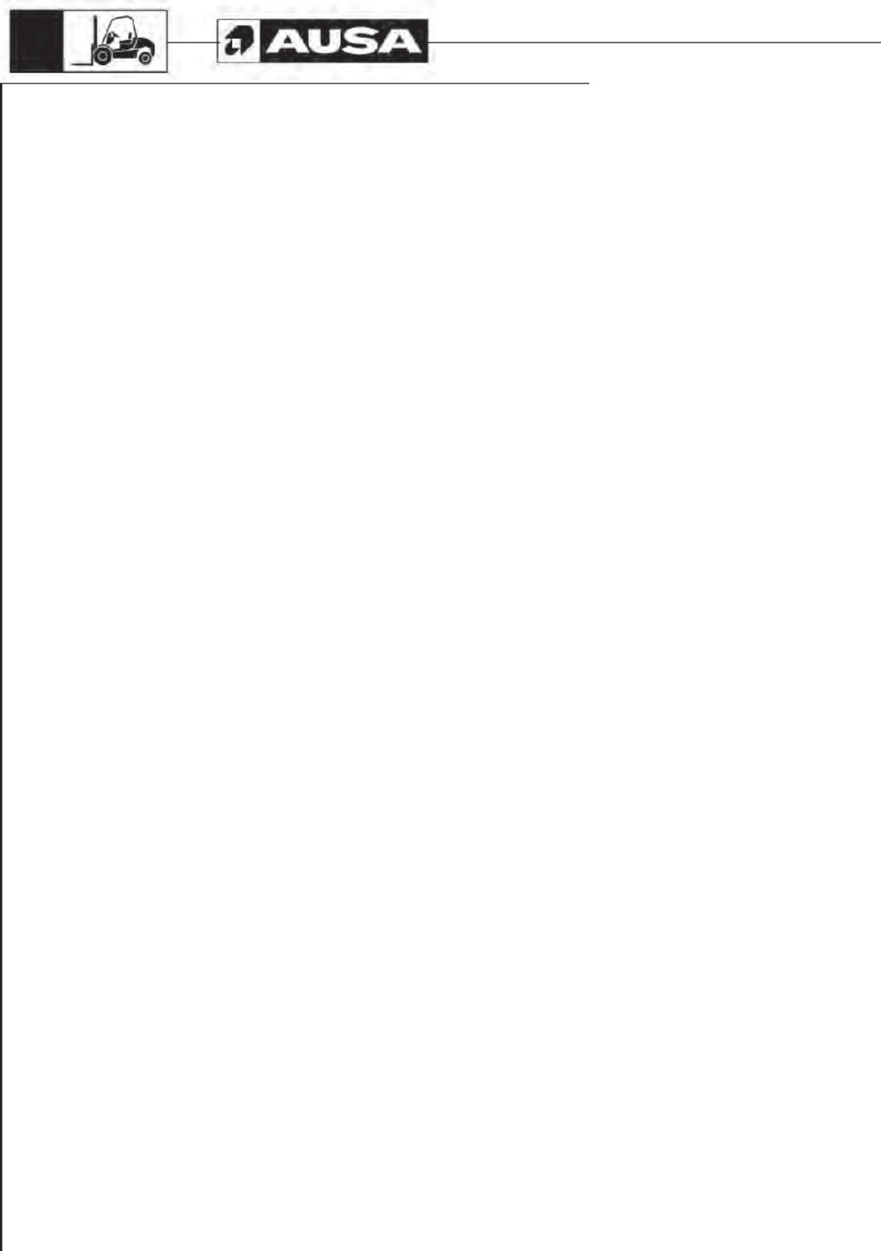 Sample 3 of Technical Document AUSA Forklift Operator s Technical Manual [PDF]