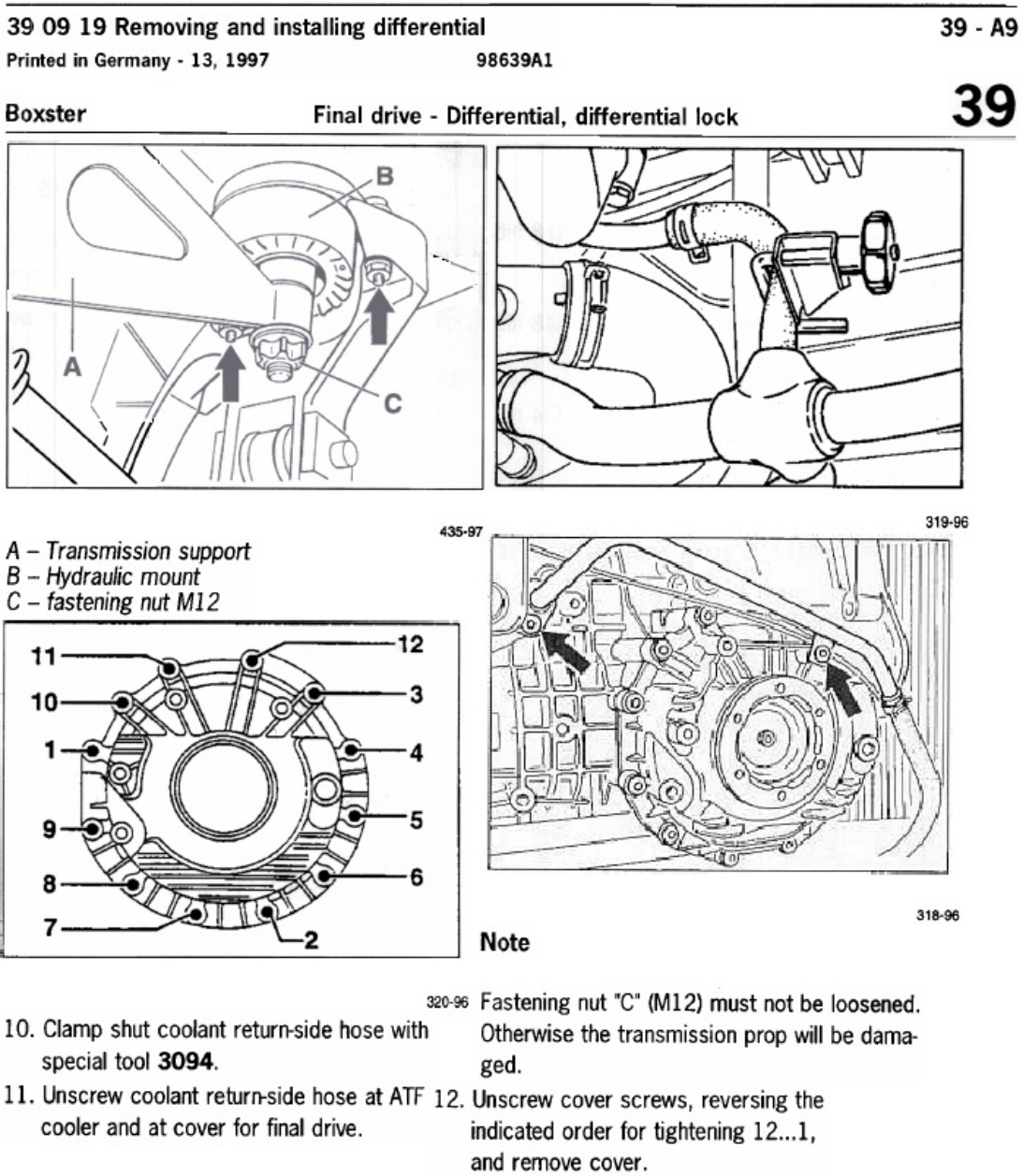 Technical Document Boxster Automatic Transmission Technical Manual [PDF] cover