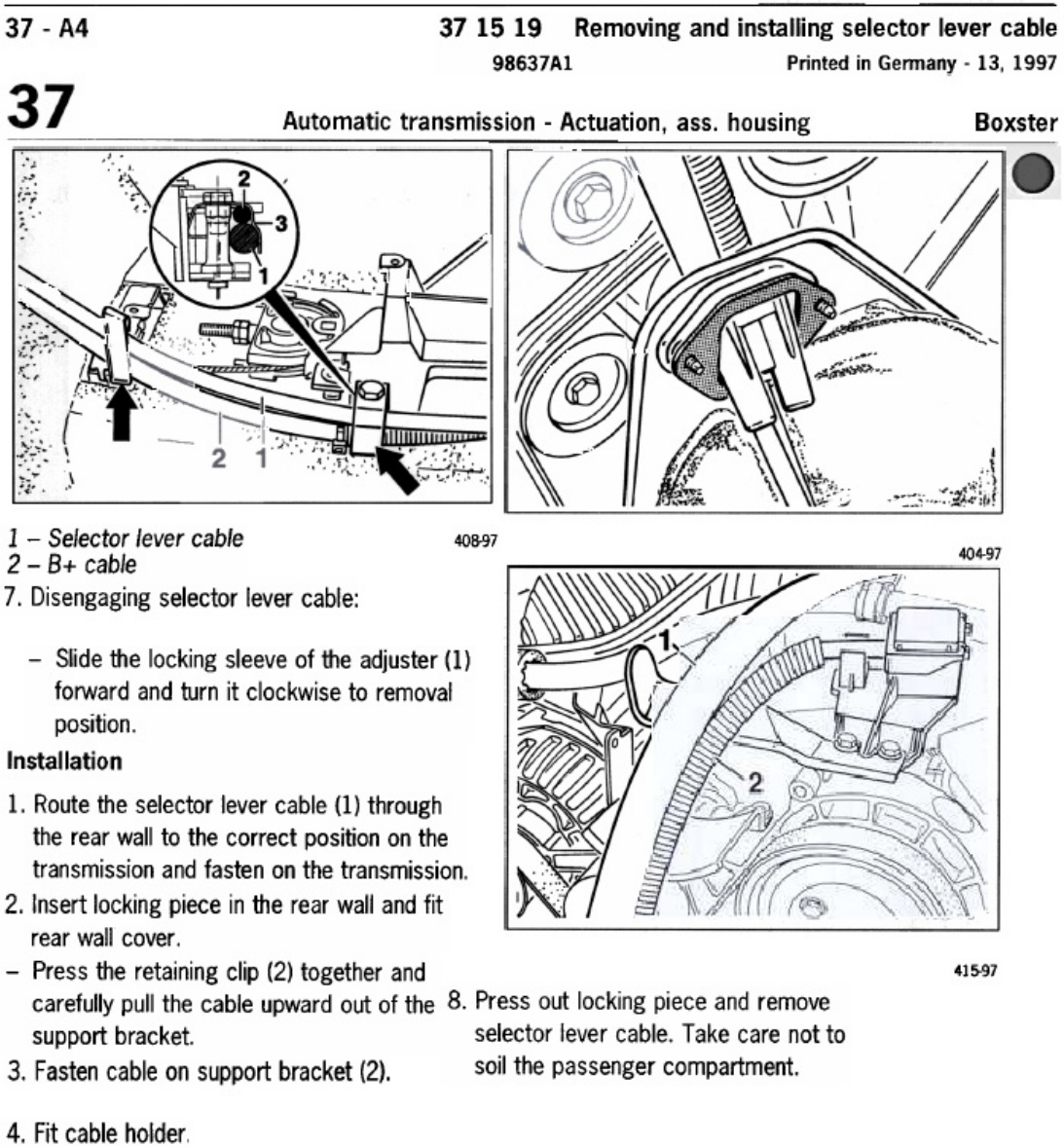 Sample 4 of Technical Document Boxster Automatic Transmission Technical Manual [PDF]