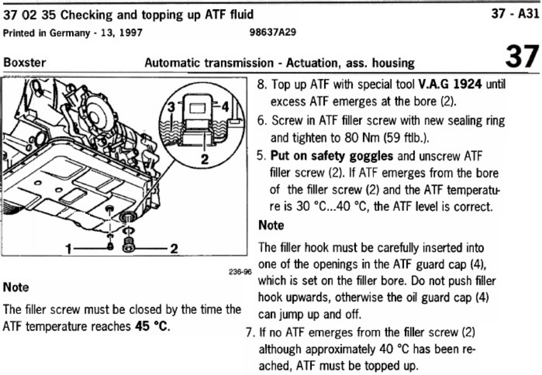 Sample 7 of Technical Document Boxster Automatic Transmission Technical Manual [PDF]